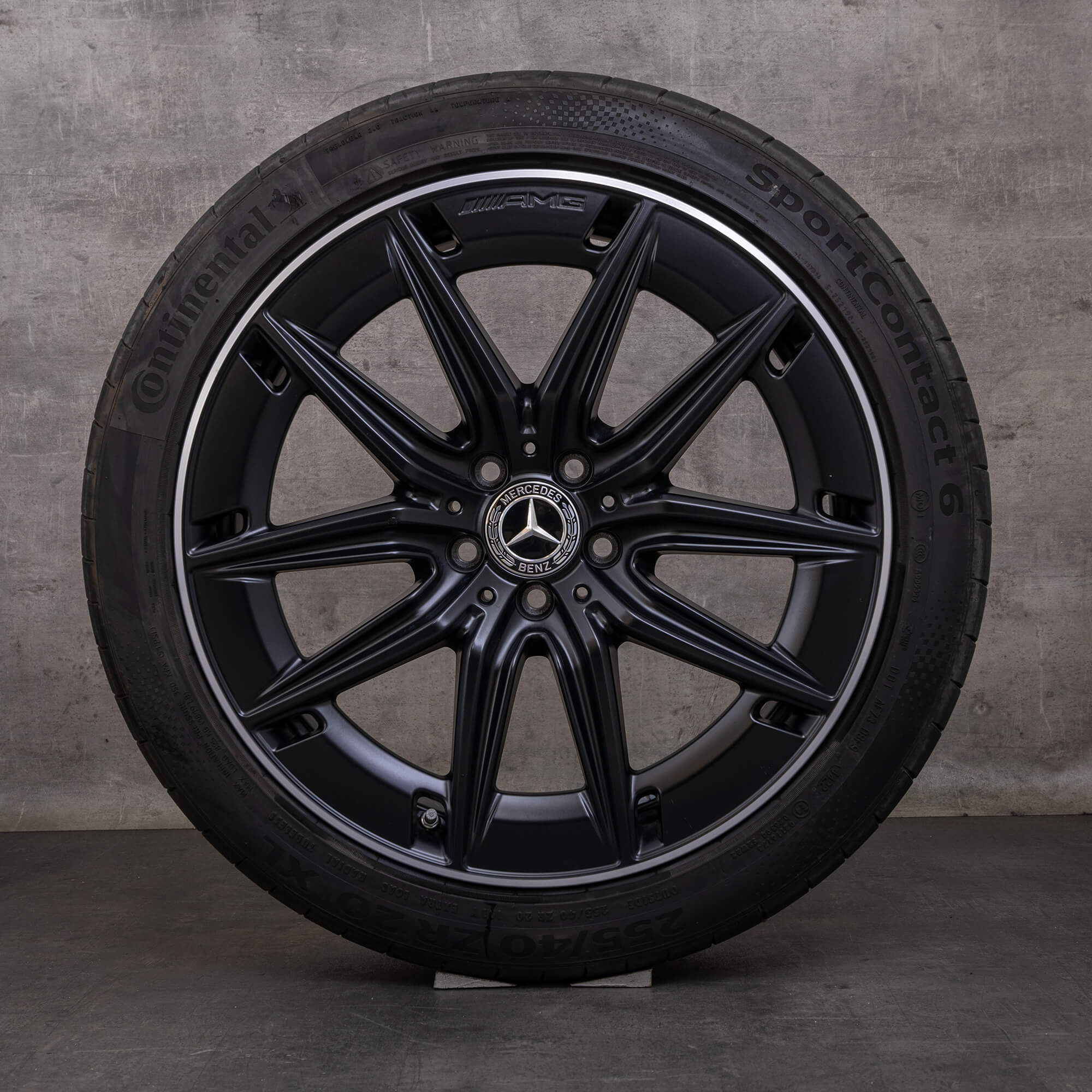 Original Mercedes Benz GLA GLB 35 45 AMG Felgen 20 Zoll X247 H247 Sommerräder A2474014600 schwarz matt glanzgedreht