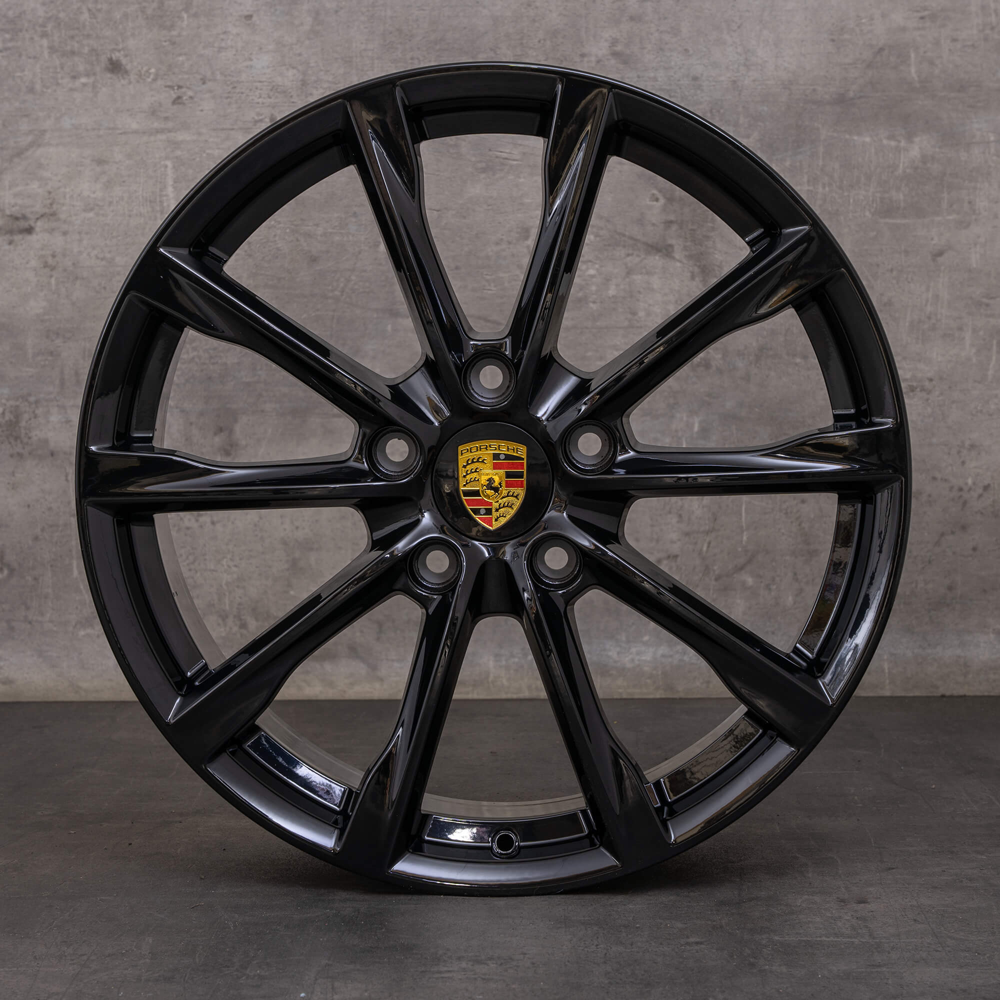 Original Porsche Boxster Cayman Winterräder 19 Zoll 982 S GTS T Felgen 982601025 982601025A schwarz glanz