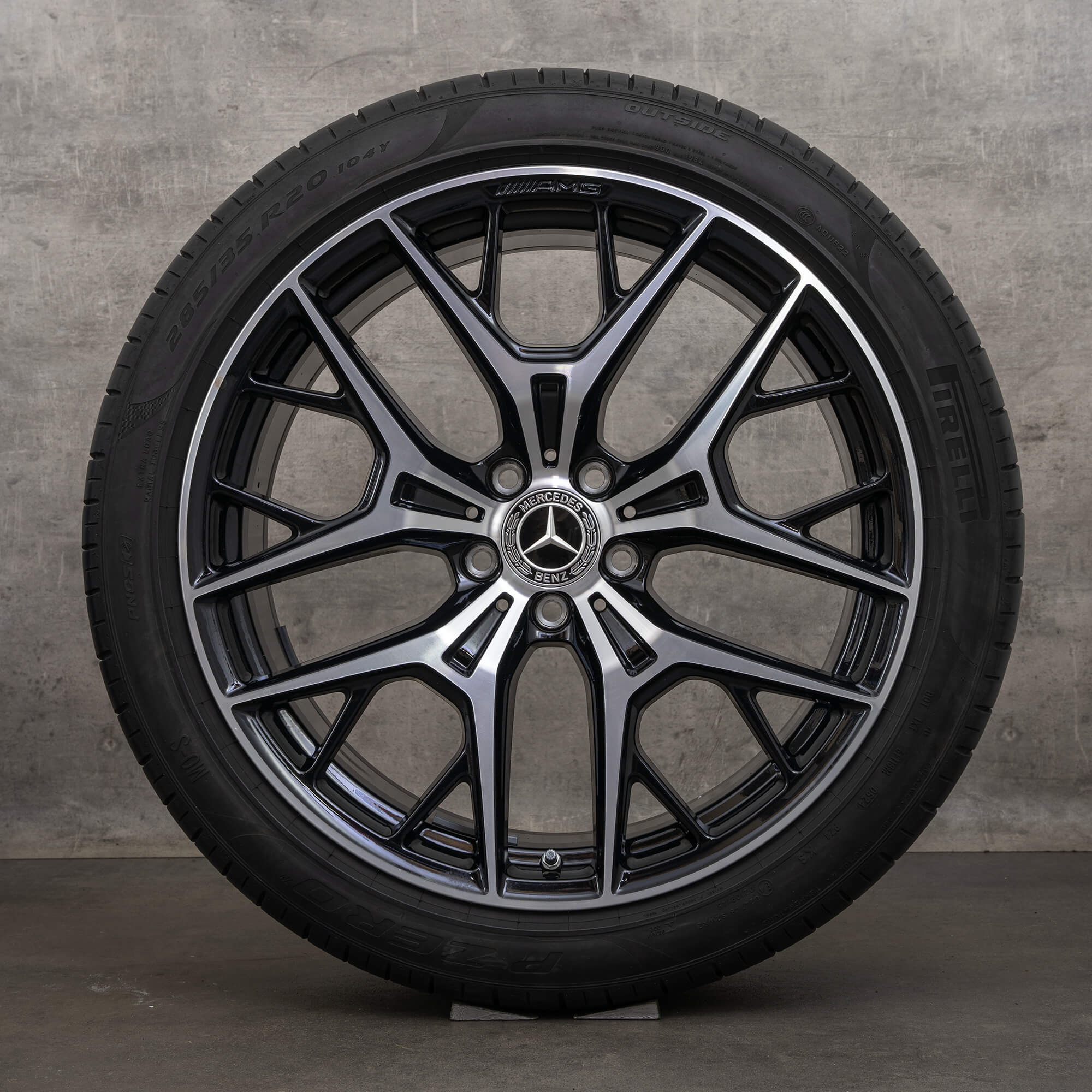 Original Mercedes Benz E-Klasse AMG Felgen 20 Zoll S214 T-Modell AllTerrain Sommerräder A2144011800 A2144015500 schwarz glanzgedreht