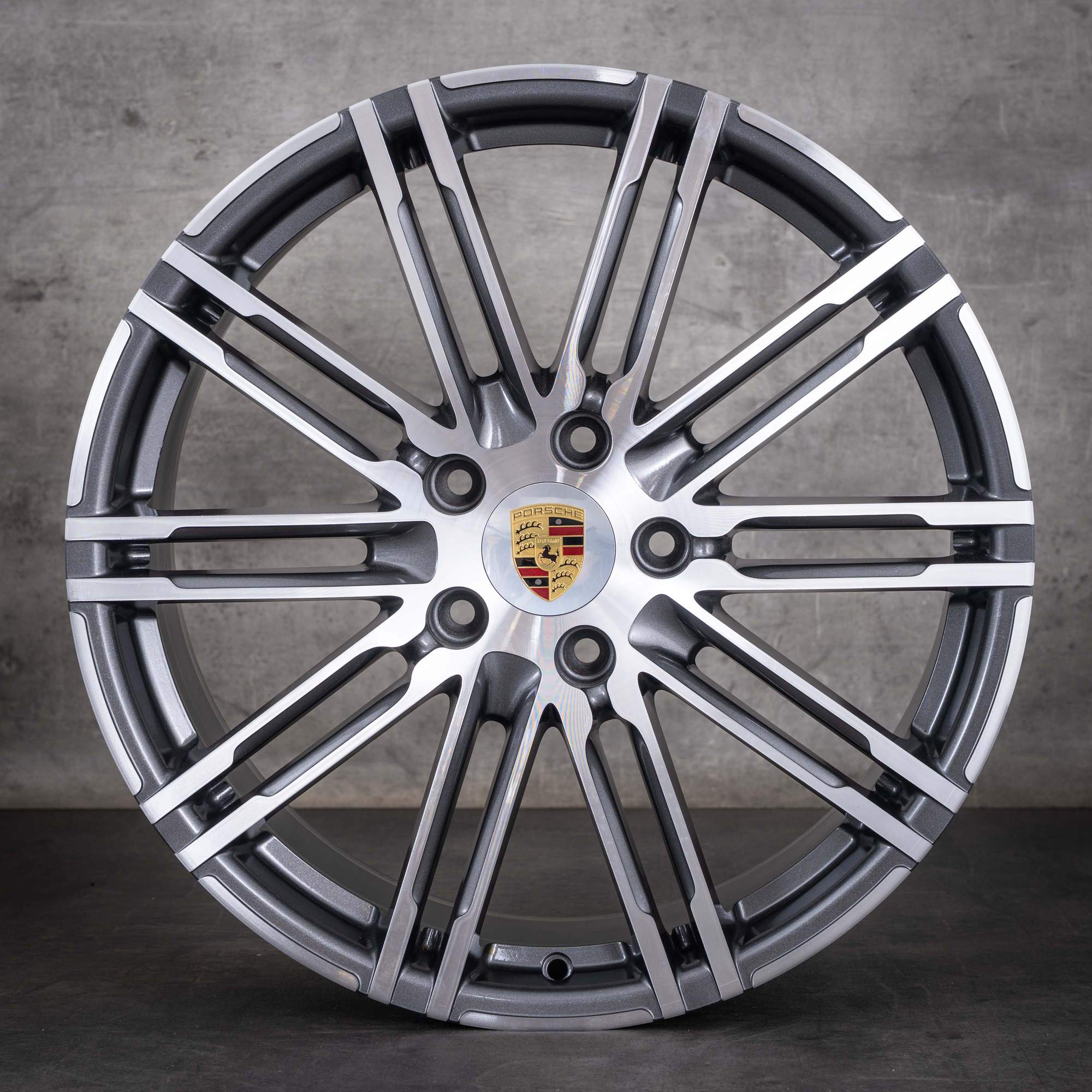 Originale Porsche Panamera-fælge 20 tommer 970 G1 97036217807 97036219202 titan, diamond cut