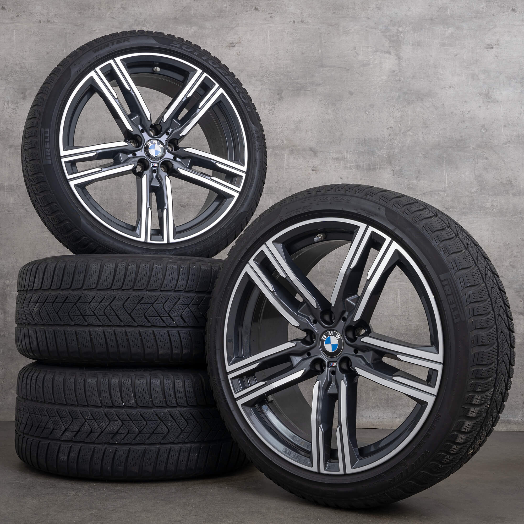 BMW 8er G14 G15 G16 Winterräder 19 Zoll Felgen Winterreifen Styling 727 M