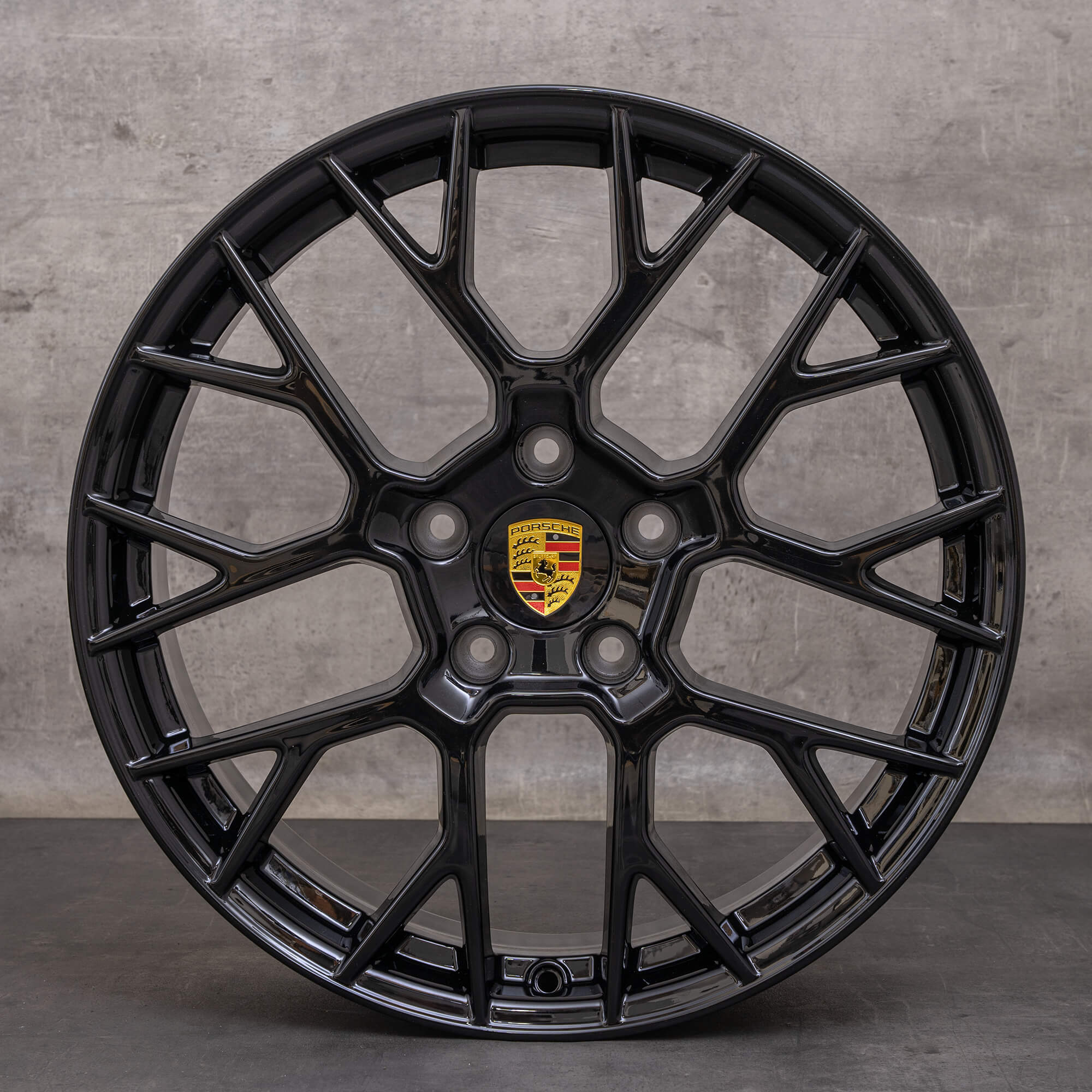 Original Porsche 911 Felgen 20 Zoll Felgen 992 I RS Spyder 992601025F 992601025G schwarz glanz NEU