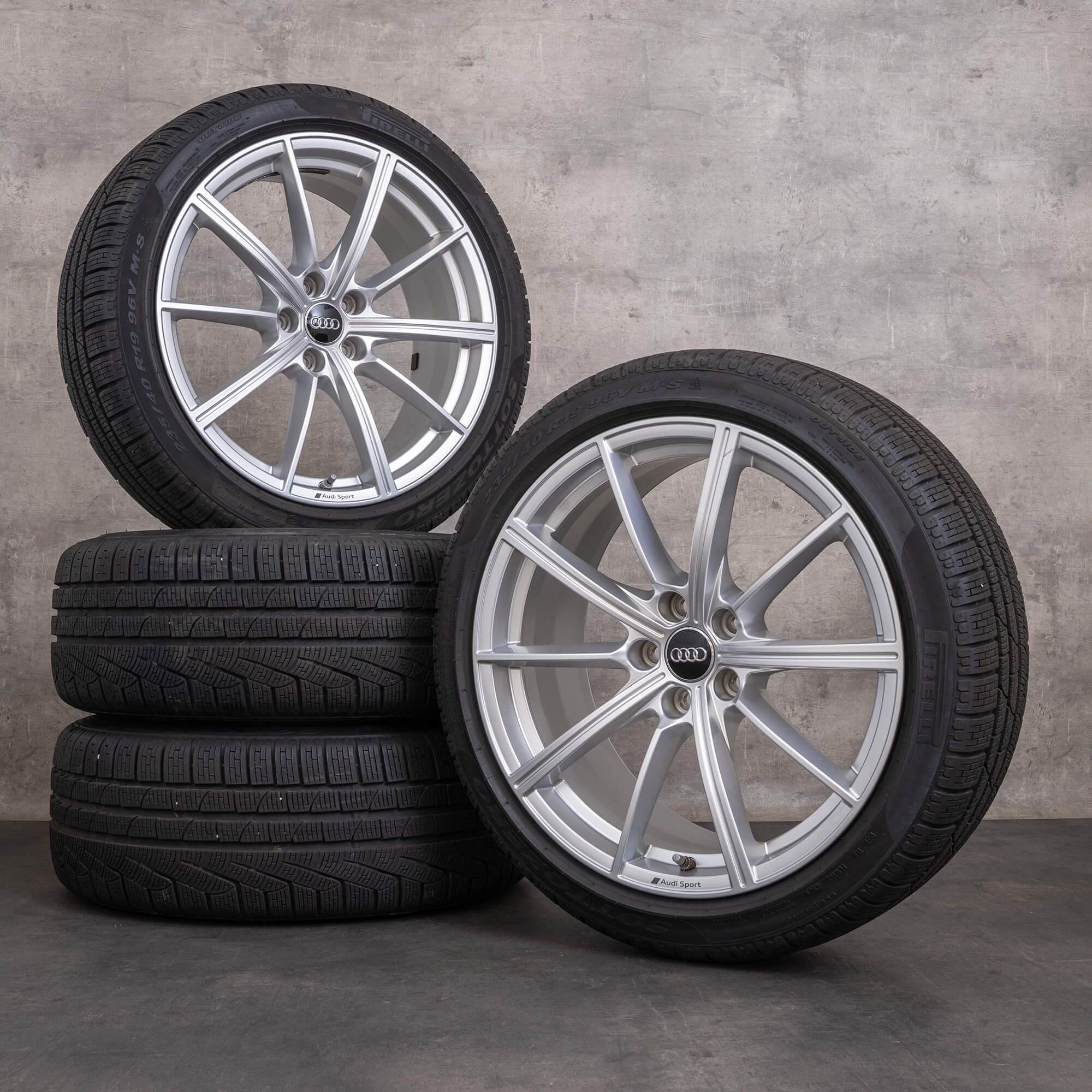 Originales Audi RS4 RS5 ruedas de invierno 19 pulgadas B9 8W llantas 8W0601025CP plata