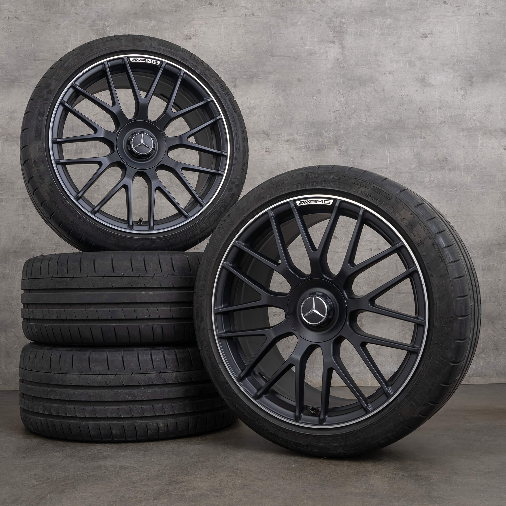 AMG Mercedes Benz C63 S W205 S205 summer wheels 19 inch rims tires