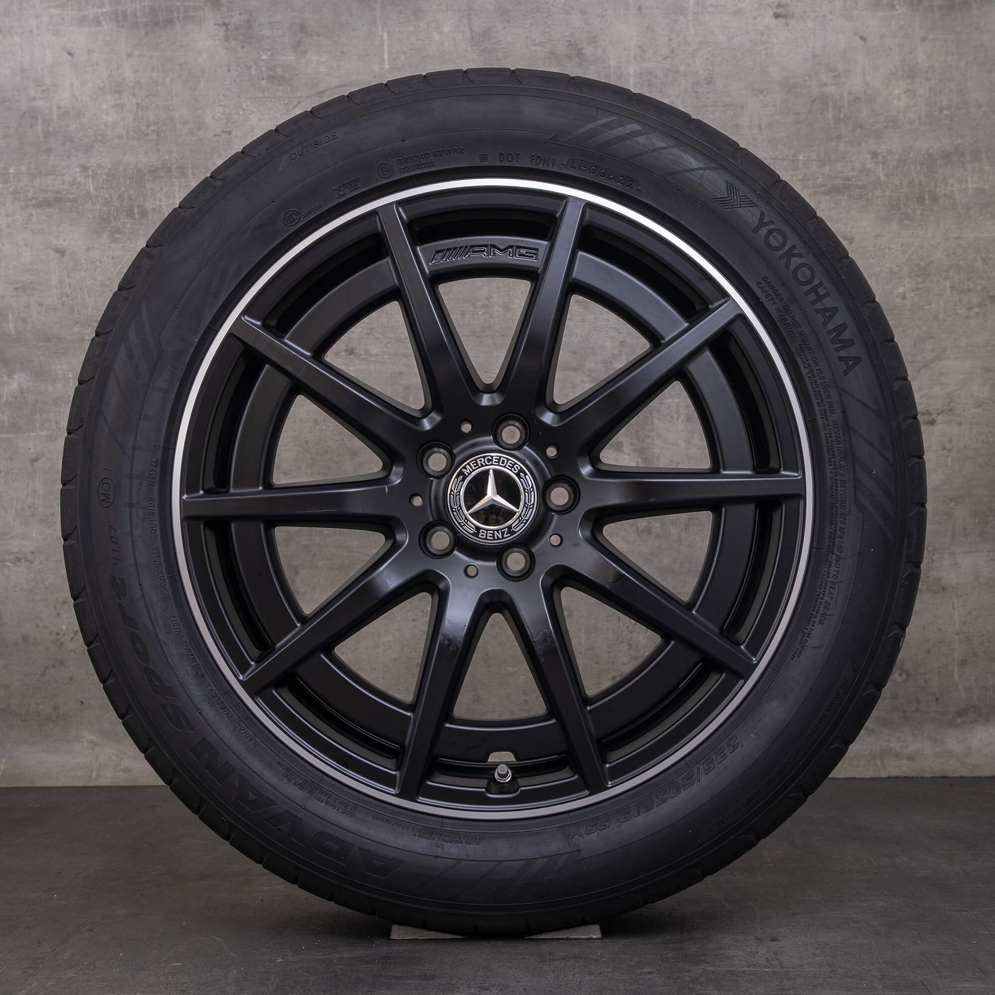 Alkuperäiset Mercedes Benz GLA GLB 35 45 S 4Matic talvirenkaat 19 tuuman H247 X247 vanteet A2474011900 musta matta kiillotettu