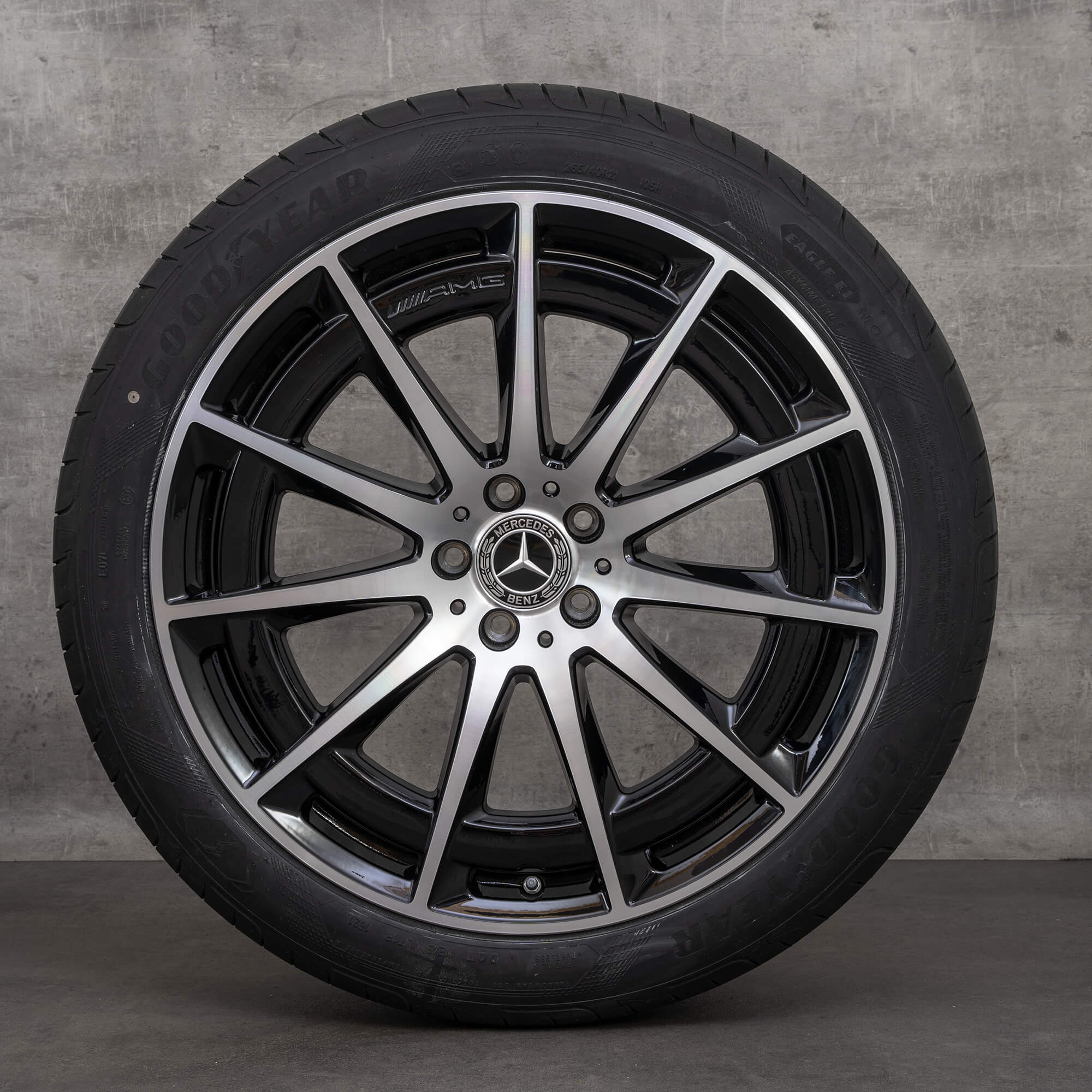 AMG 21 inch velgen Mercedes EQS V297 alloy zomerbanden zomervelgen NIEUW