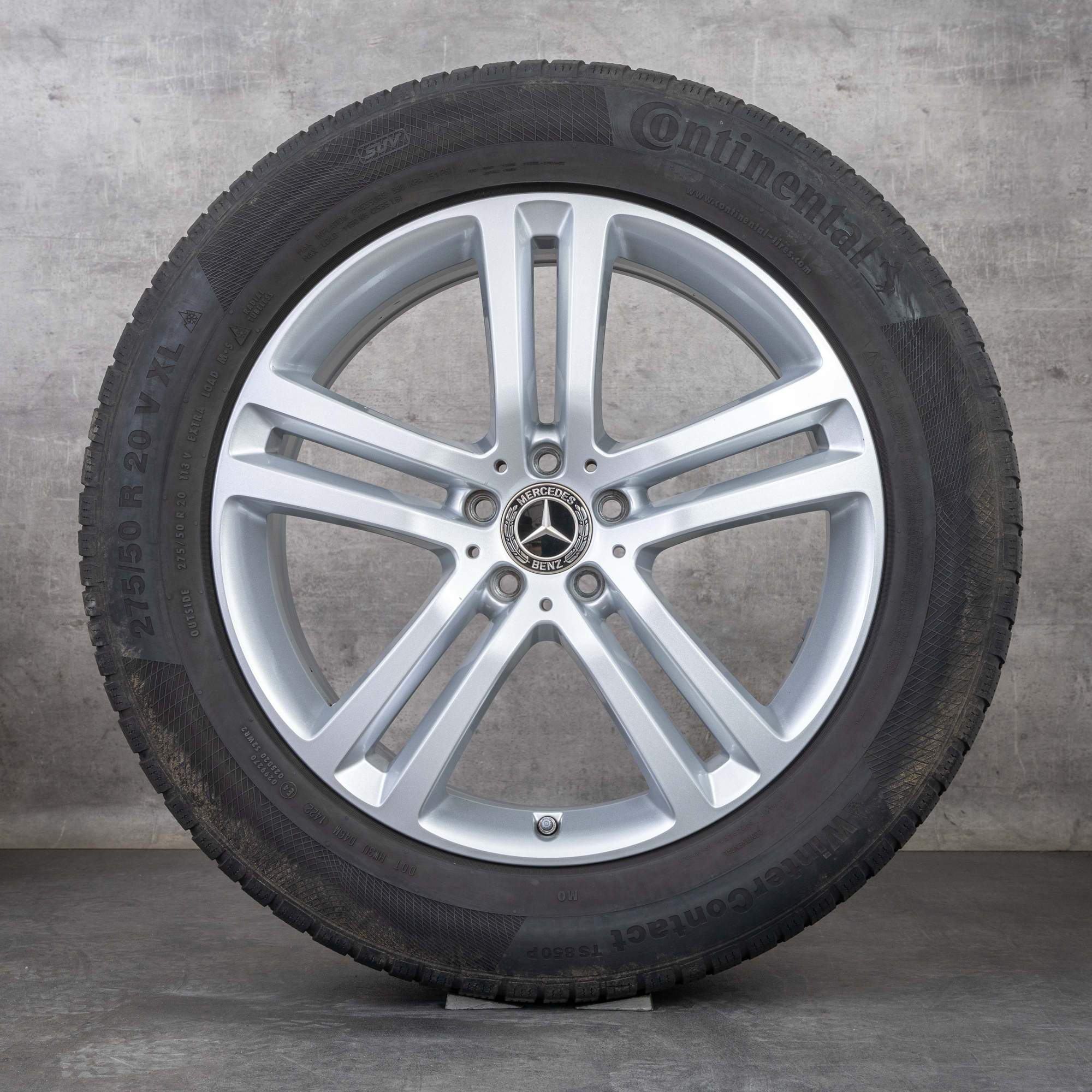 Oryginalne koła zimowe Mercedes Benz GLE 20 cali X167 C167 Felgi A1674012400 A1674012500 srebrne