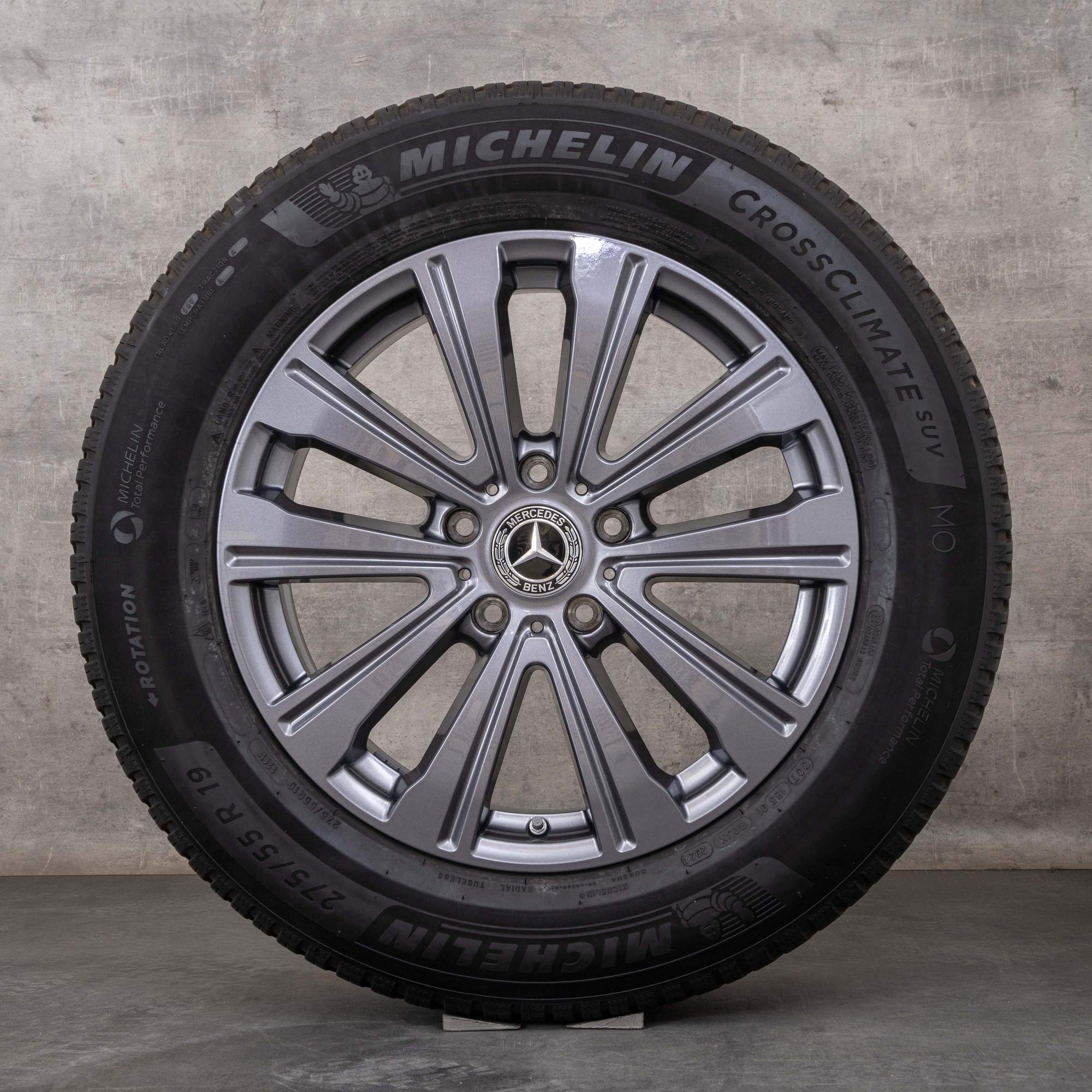 Oryginał Mercedes Benz Klasa G Felgi 19 cali G450 G500 W463A W465 opony całoroczne A4634011100 himalaya szary błyszczący