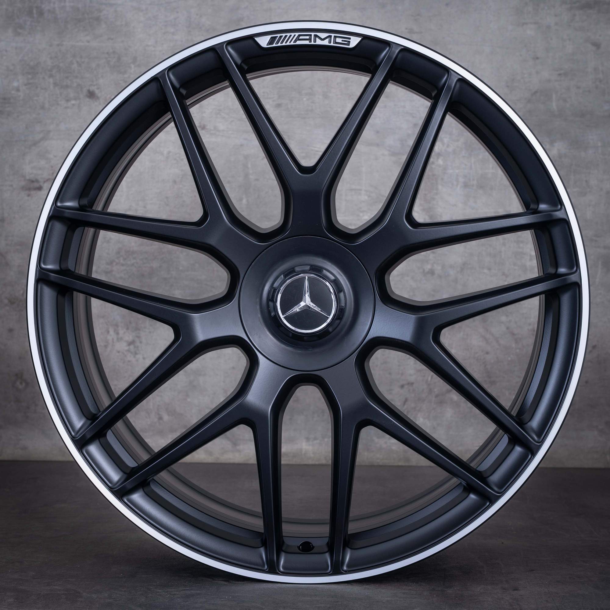 Original Mercedes Benz GLE 53 63 AMG 4Matic+ Felgen 22 Zoll X167 C167 Hybrid A1674014400 A1674014500 schwarz matt rand glanzgedreht NEU