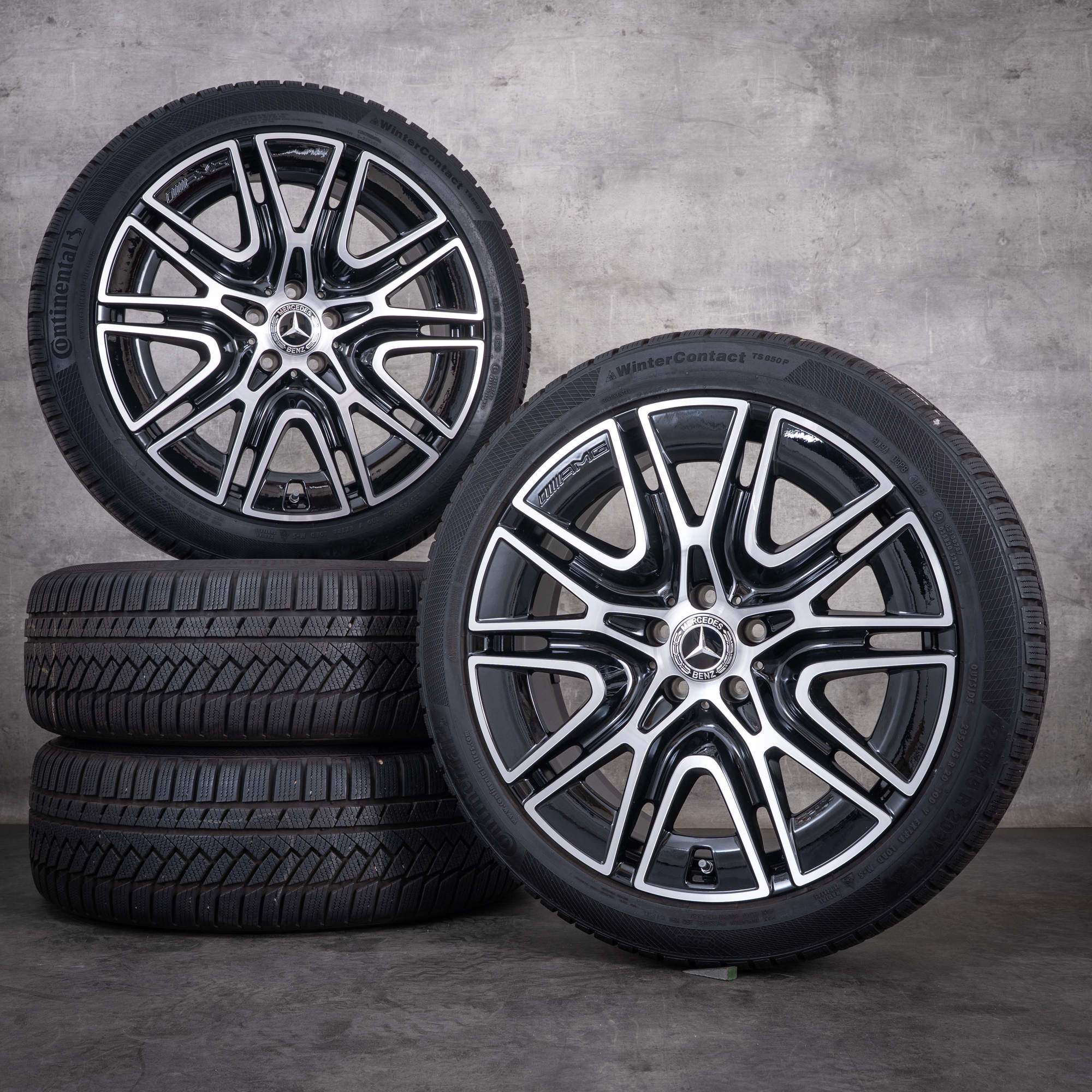 Original Mercedes Benz GLA GLB AMG Winterräder 20 Zoll X247 H247 Felgen A2474015300 schwarz glanzgedreht