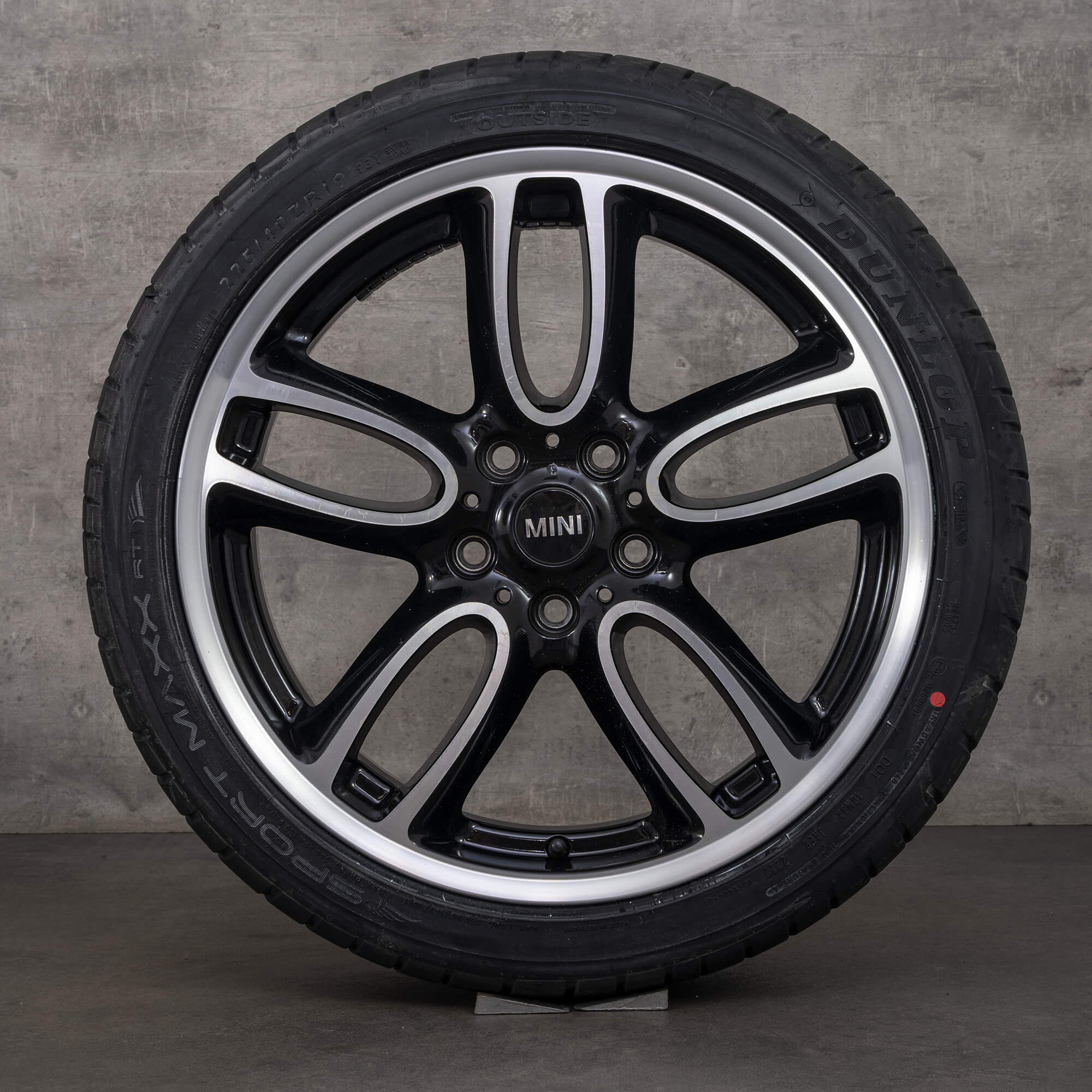 Oryginał Mini Pacemann koła zimowe 19 cali R60 R61 felgi 6798503 R129 czarne polerowane