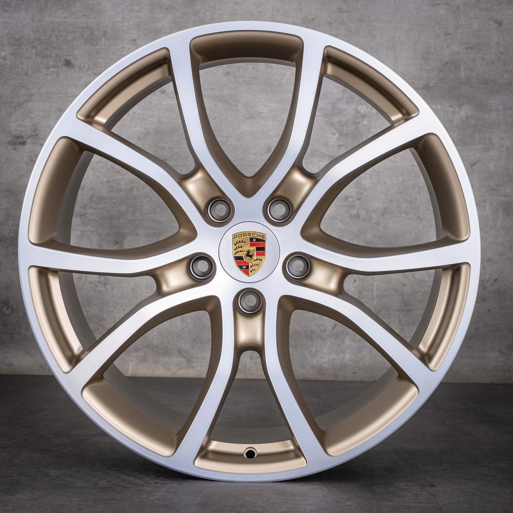 Oryginalne felgi do Porsche Cayenne Coupe 9YA I II 21 cali 9Y0601025BH 9Y3601025AD z neodymu matowe z diamond cut NOWE