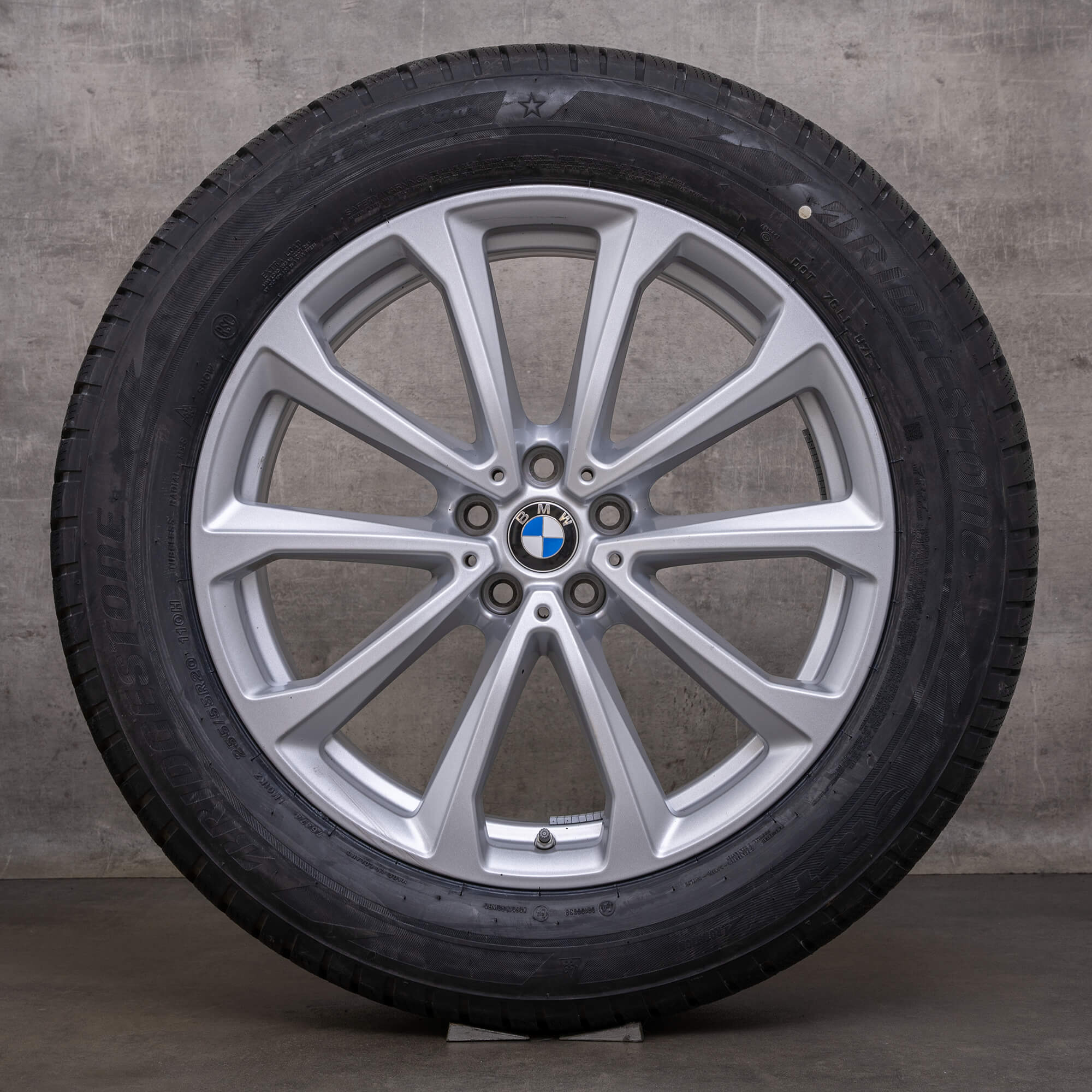 Roues d'hiver d'origine BMW X7 20 pouces G07 Jantes Styling 750 6880688 argent