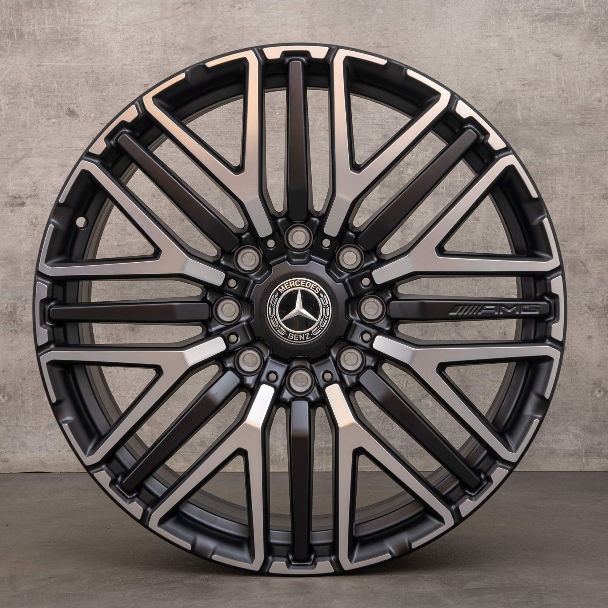 OEM Mercedes-Benz G-Class G63 AMG 22-inch rims W463A 4x4 A4634014000 Matte Black NEW