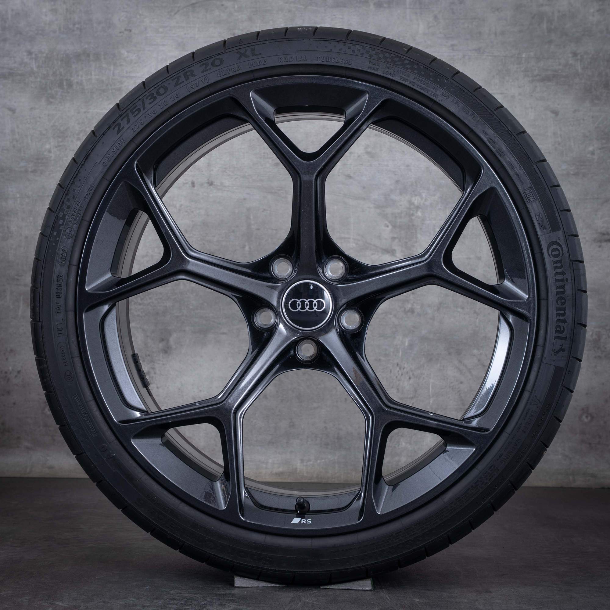 Jantes originais Audi RS4 RS5 jantes 20 polegadas B9 8W F5 verão 8W0601025GJ granito brilhante