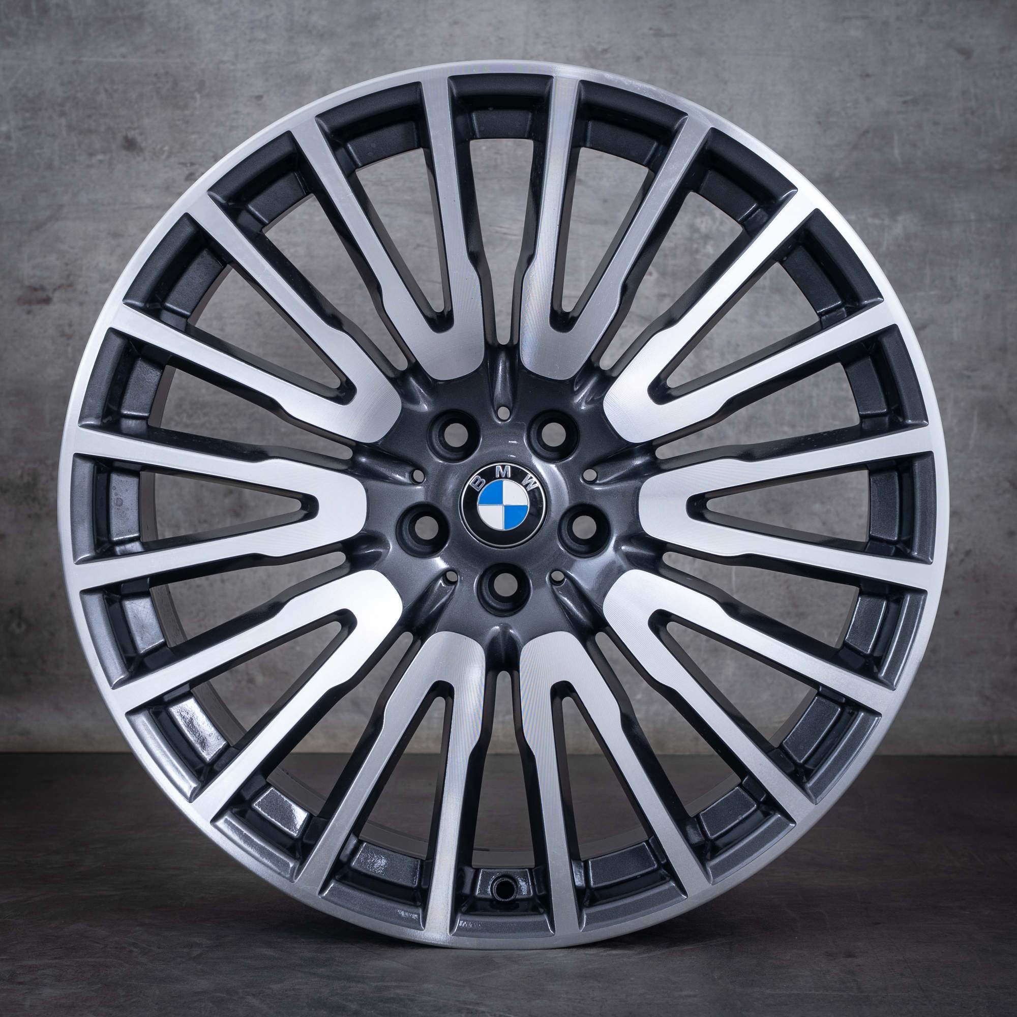 Oryginalne felgi BMW serii 6 7 21 cali GT G32 G11 G12 Styling 629 6863112 6863113 orbit grey glossy turned