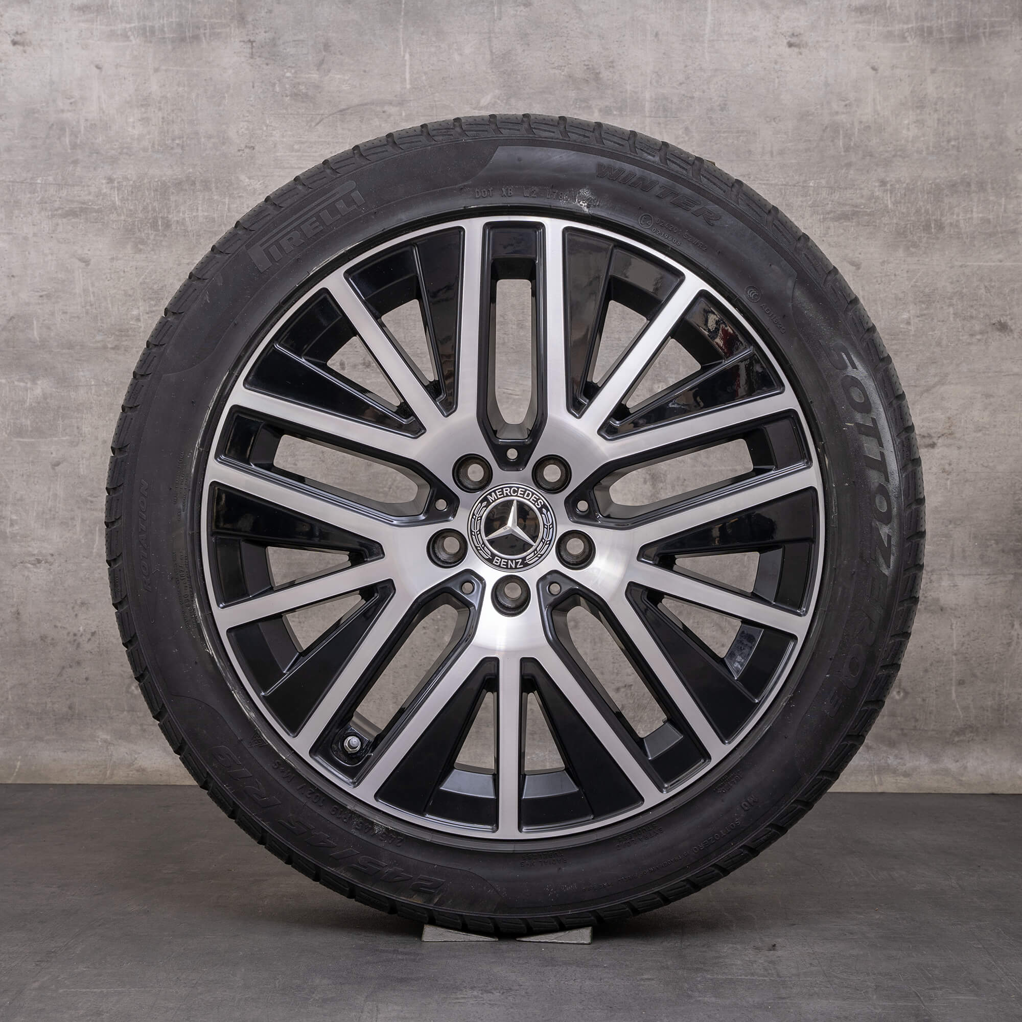 Originální zimni alu kola Mercedes Benz třídy E ALL-Terrain 19" X213 disky A2534014900 černé lesklé soustružené