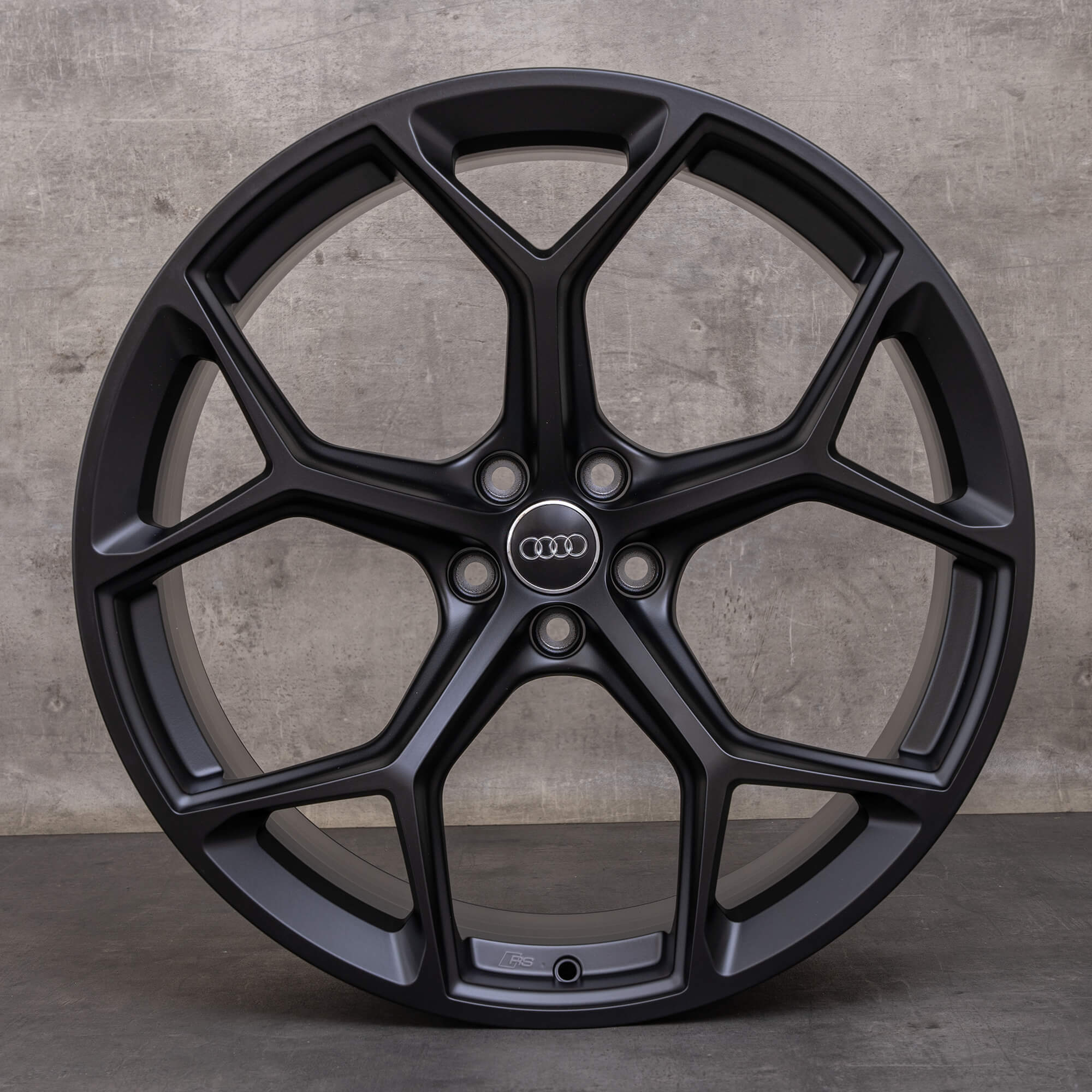 OEM Audi RS6 RS7 Rims 22 inch 4K C8 4K0601025BM Performance honeycomb design black matt