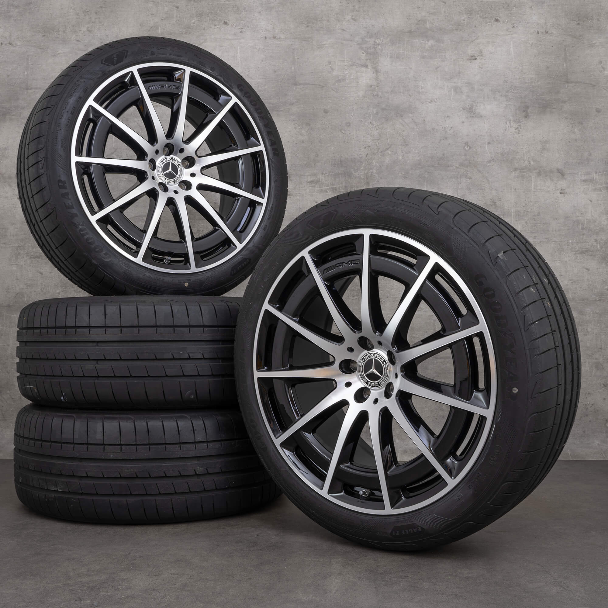 AMG 21 inch velgen Mercedes EQS V297 alloy zomerbanden zomervelgen NIEUW