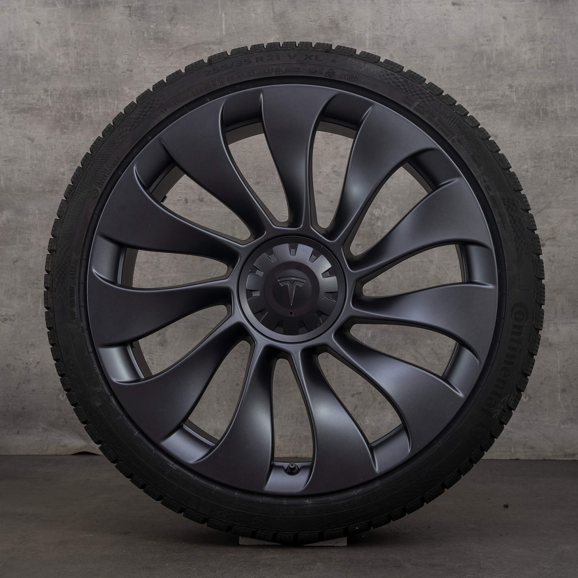 Alkuperäiset Tesla Model Y:n talvirenkaat 21 tuuman vanteet overturbine 1188226-00-C 1188227-00-C harmaa