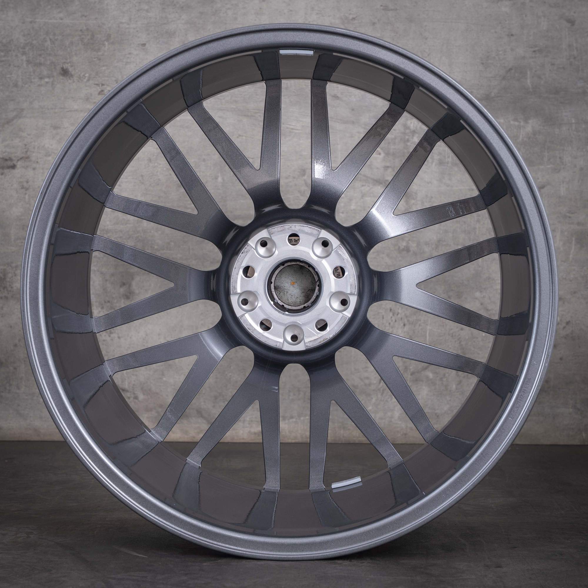 Original Mercedes Benz SL 43 SL 55 SL 63 AMG Felgen 21 Zoll R232 A2324012900 A2324013000 himalaya grey glanzgedreht