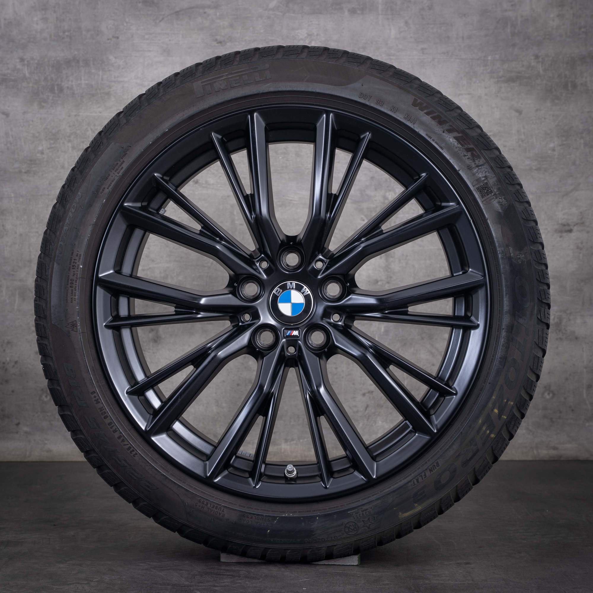 Original BMW 3er Winterräder 18 Zoll G20 G21 Felgen Styling 796 M 6885305 schwarz matt
