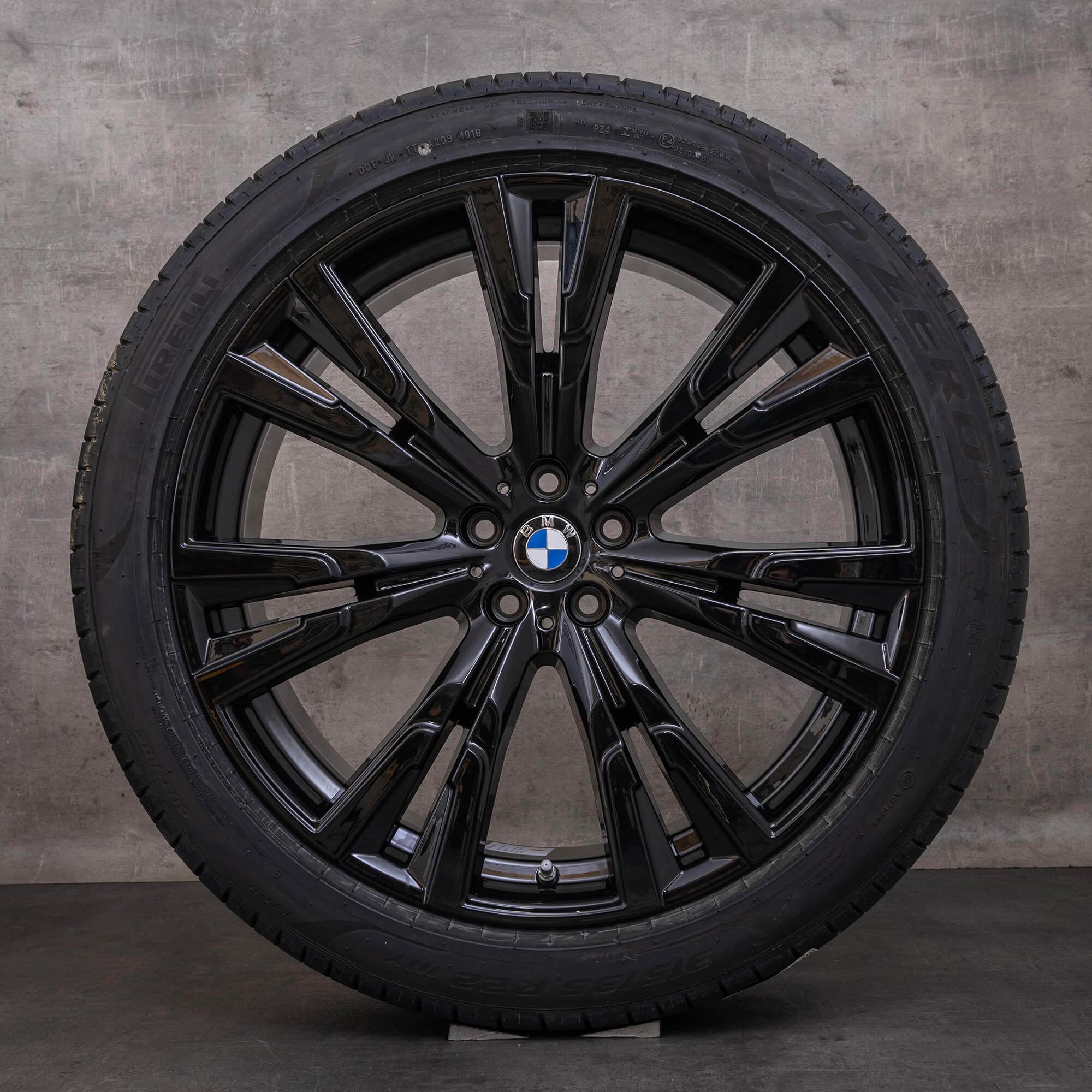 OEM BMW X7 rims 22 inch G07 summer wheels styling 756 6885143 6885462 black glossy