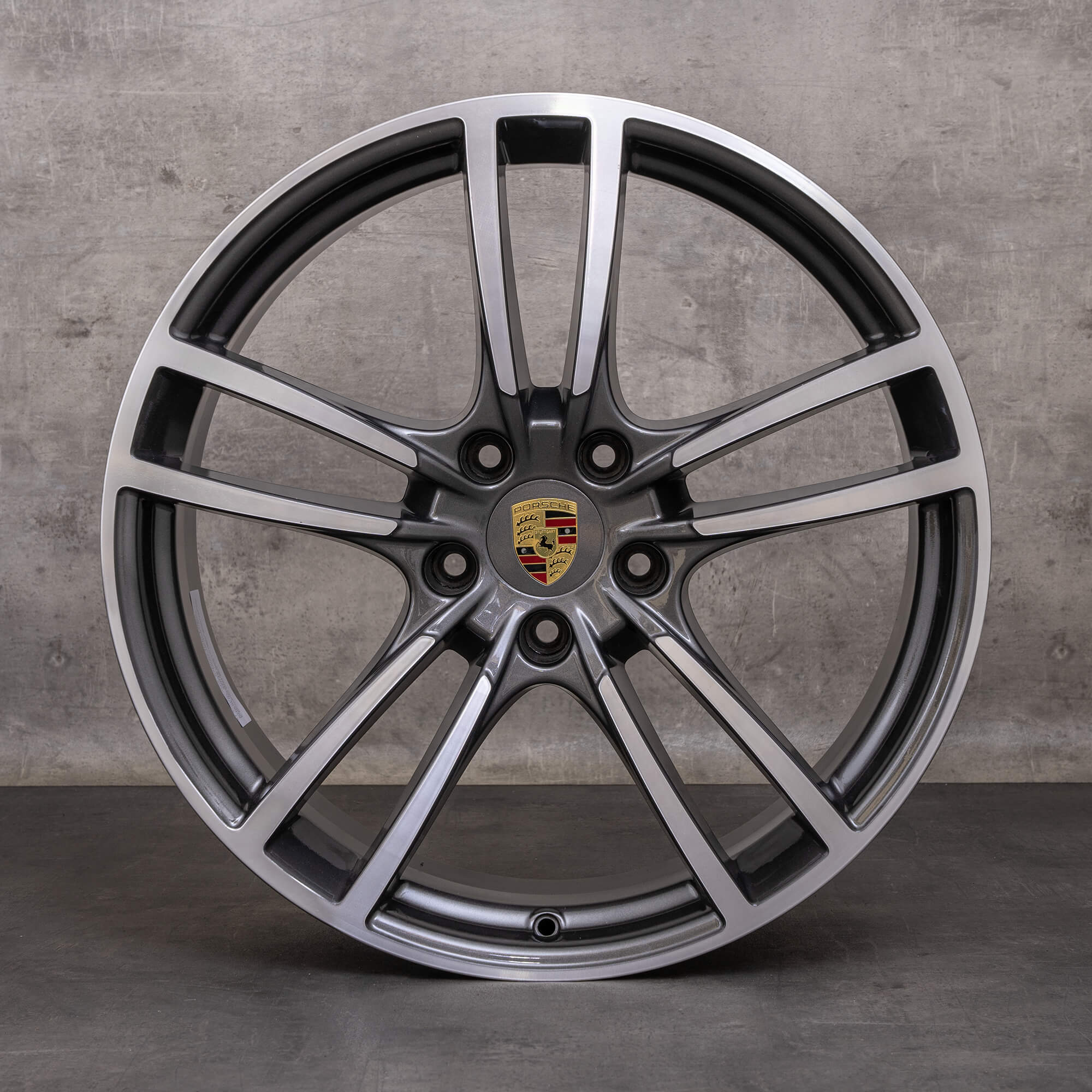 Jantes d'origine Porsche Cayenne 21 pouces 9Y0 9Y0601025AE 9Y0601025AD titane brillant