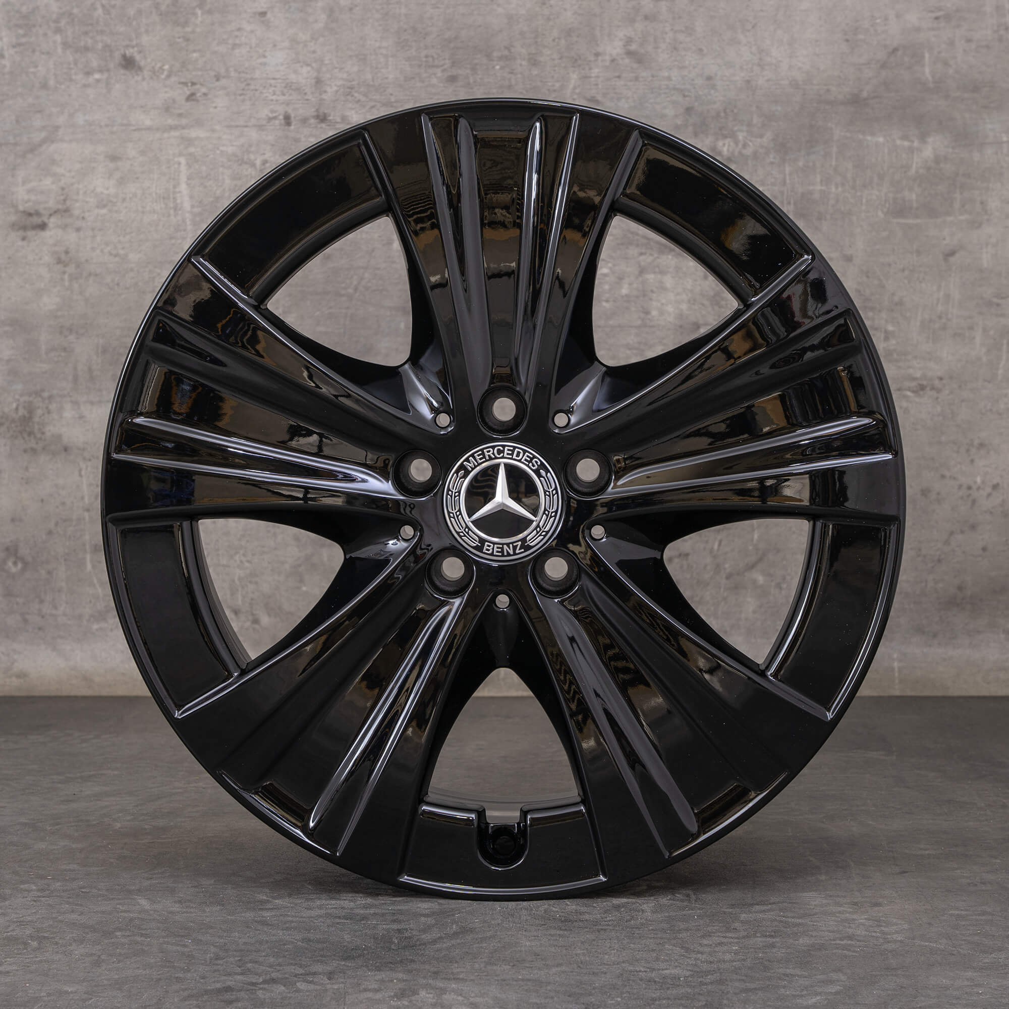 Oryginał Mercedes Benz Klasa E Felgi 18 cali W213 S213 C238 A238 A2134013700 A2134015300 czarny błyszczący