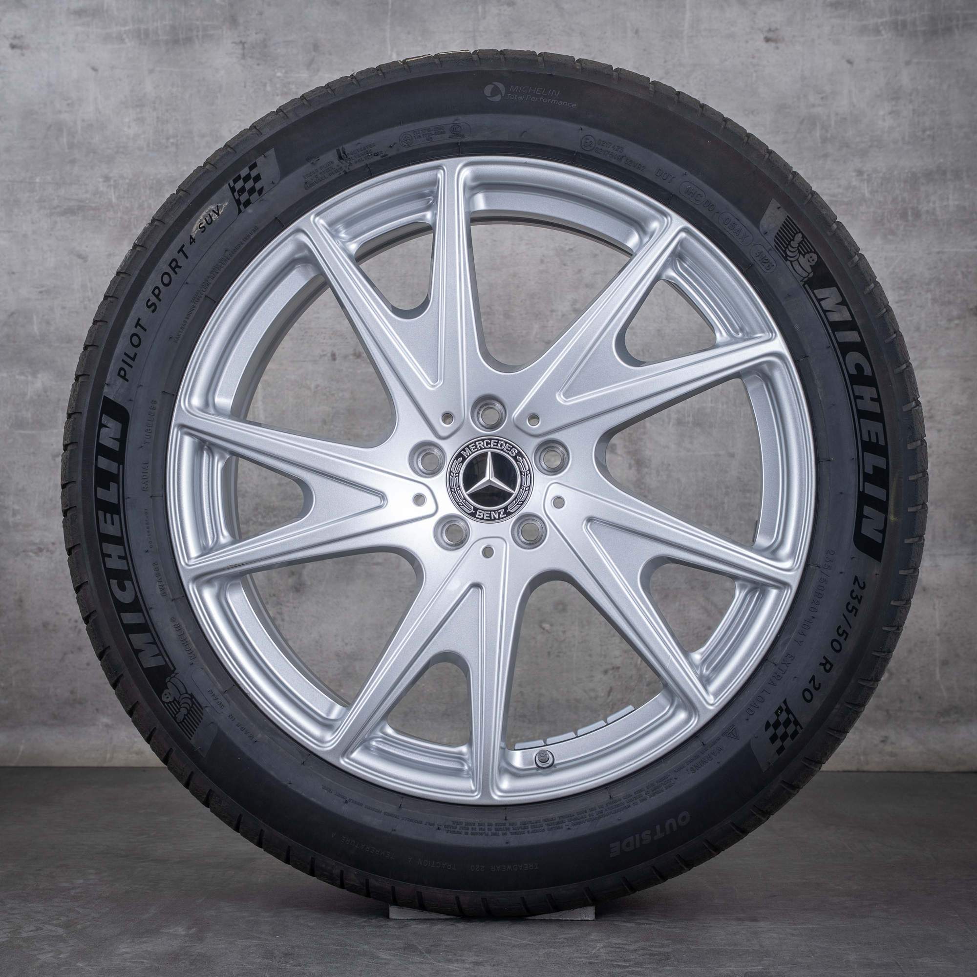 Alkuperäiset Mercedes Benz GLC EQ vanteet 20 tuuman X540 kesäpyörät A5404010400 A5404010500 silver glossy