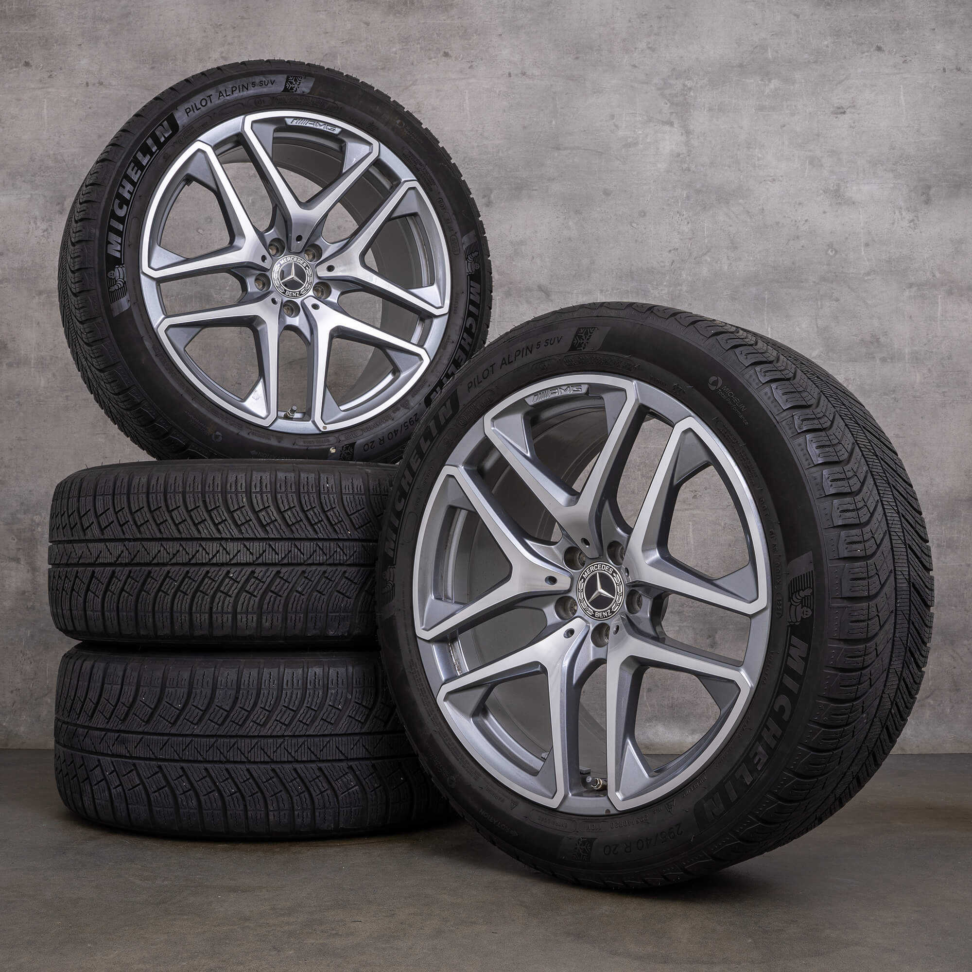 Genuine Mercedes Benz GLC 63 & 63S AMG inverno ruote 20 pollici X253 C253 cerchi A2534013600 A2534013700 himalaya grigio lucido tornito