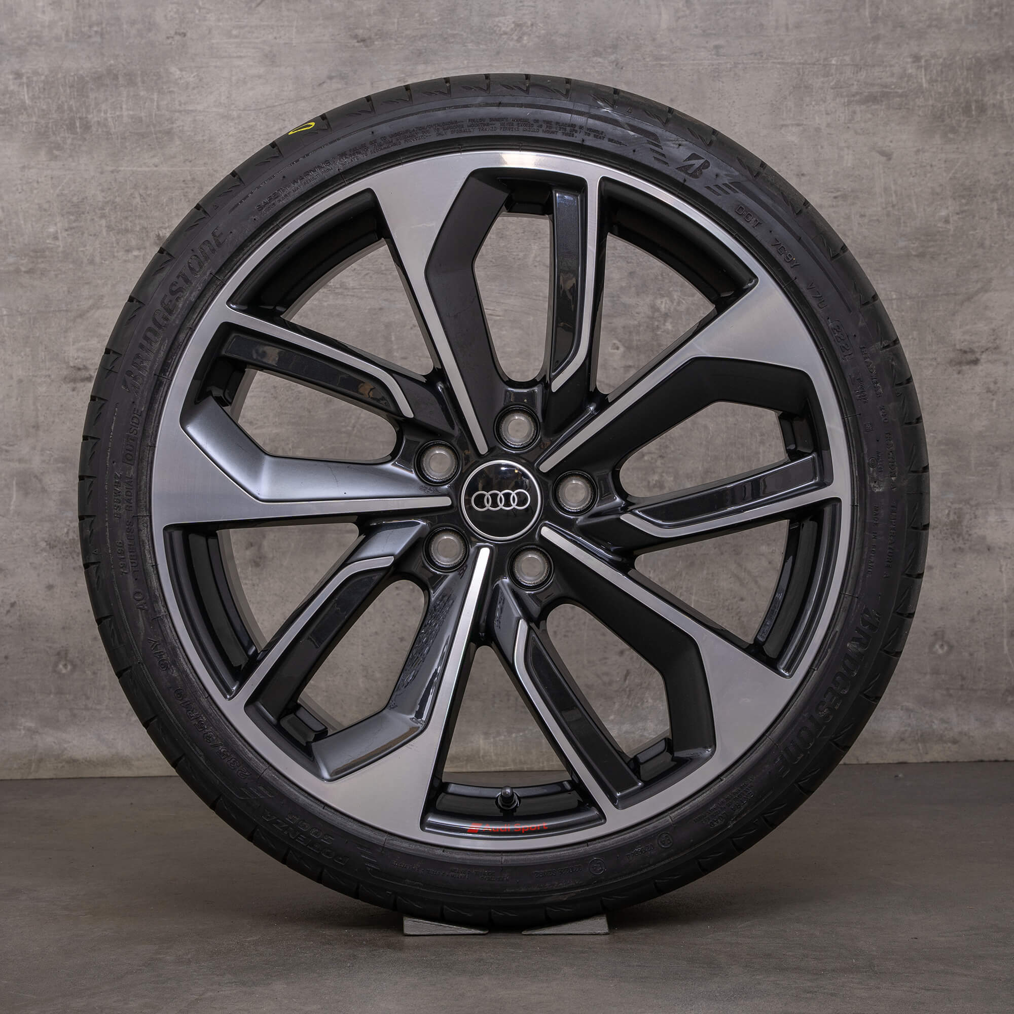 Alkuperäiset Audi A3 S3 vanteet 19 tuuman 8V 8Y kesävanteet 8Y0601025CS Edge musta kiiltävä käännetty UUTUUS