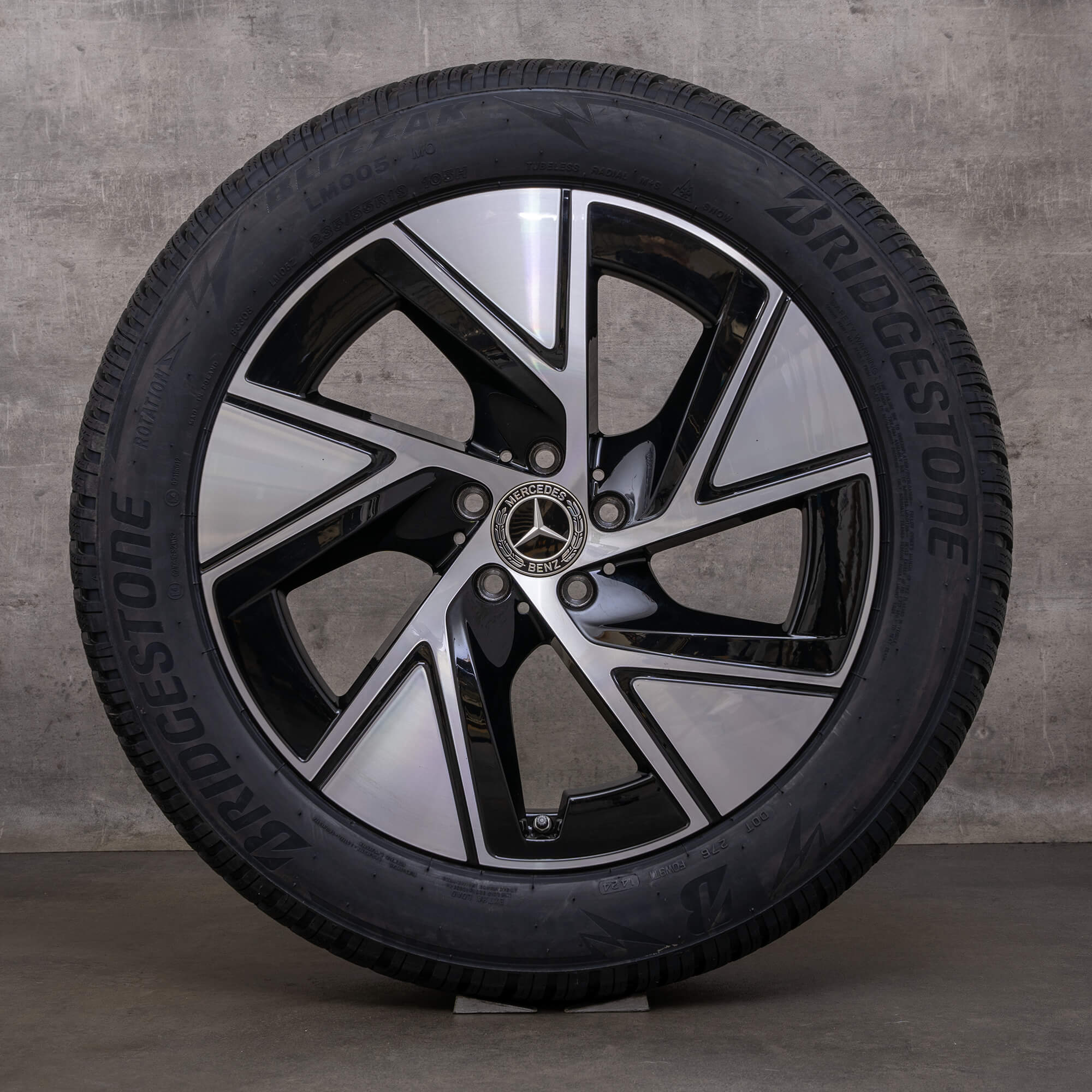 Alkuperäiset Mercedes Benz GLC talvirenkaat 19 tuuman X254 C254 vanteet A2544015200 musta kiillotettu UUTUUS