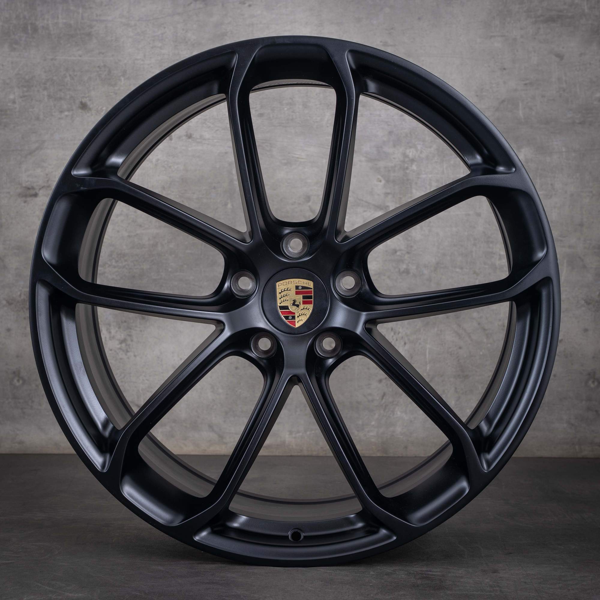 Alkuperäiset Porsche Cayenne vanteet 22 tuuman 9YA II Turbo GT 9Y3601025BA 9Y3601025AP musta matta