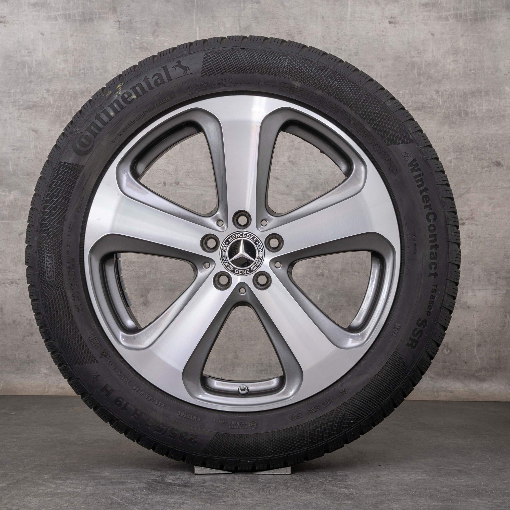 Alkuperäiset Mercedes Benz GLC & 43 AMG talvirenkaat 19 tuuman X253 C253 vanteet A2534011000 himalajanharmaa kiillotettu