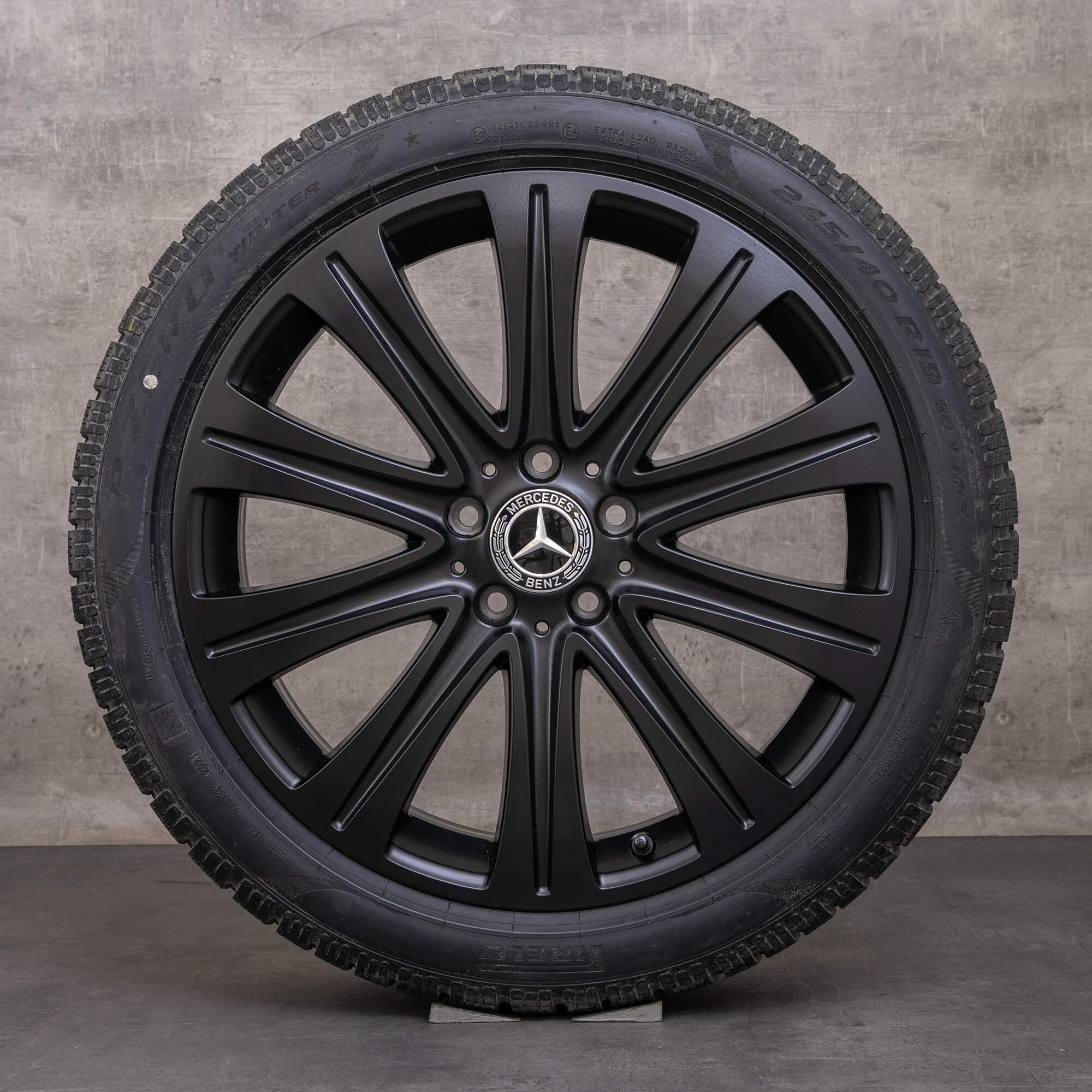 Orijinal Mercedes Benz E-Serisi kış jantları 19 inç W213 S213 C238 A238 jantlar A2134010500 siyah mat