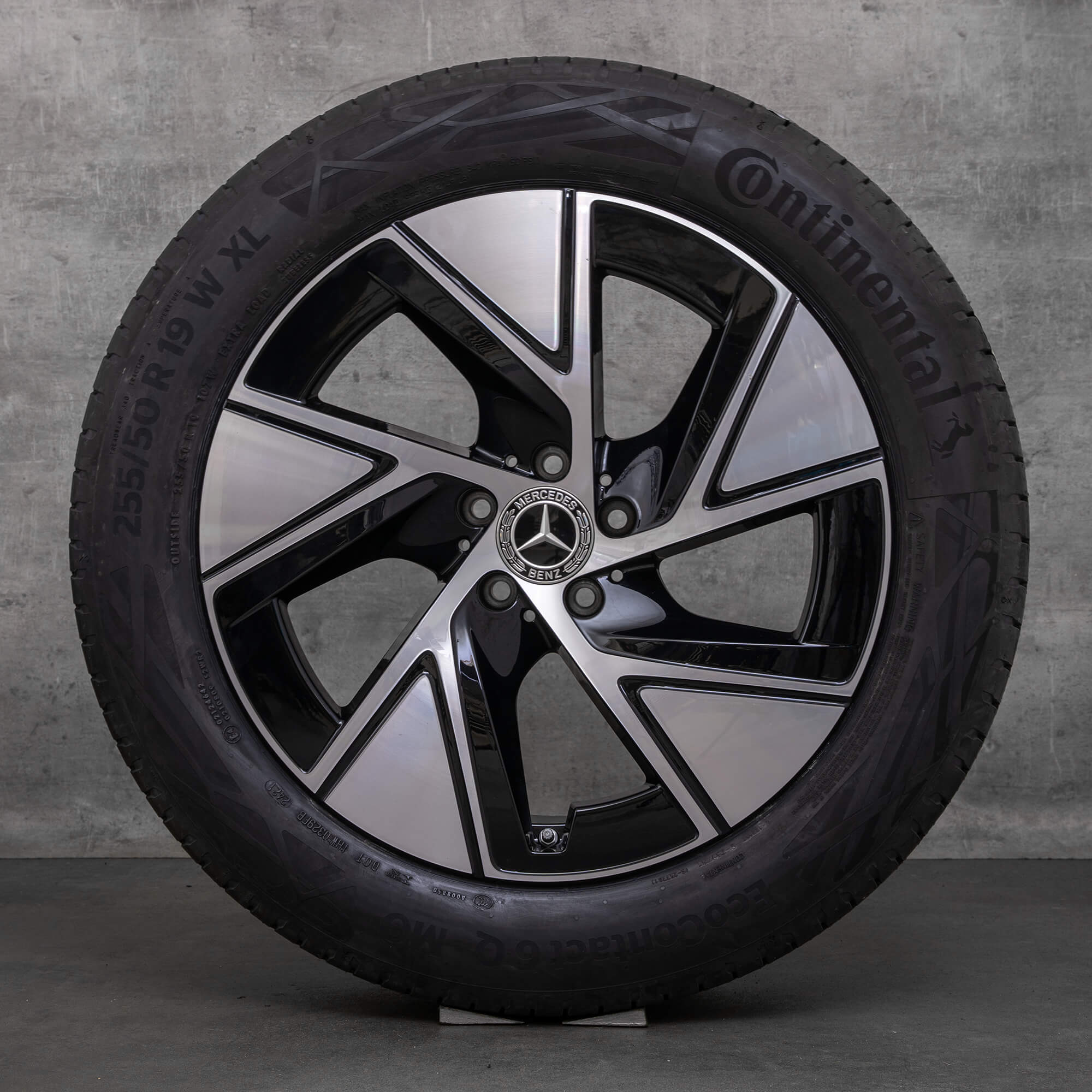 Genuine Mercedes Benz GLC ruote 19 pollici X254 C254 estive A2544015200 A2544014200 nero lucido girato NUOVO