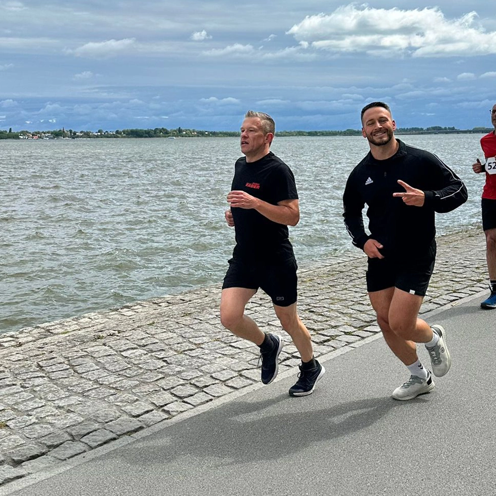 Gemeinschaftsgefühl beim Spendenlauf