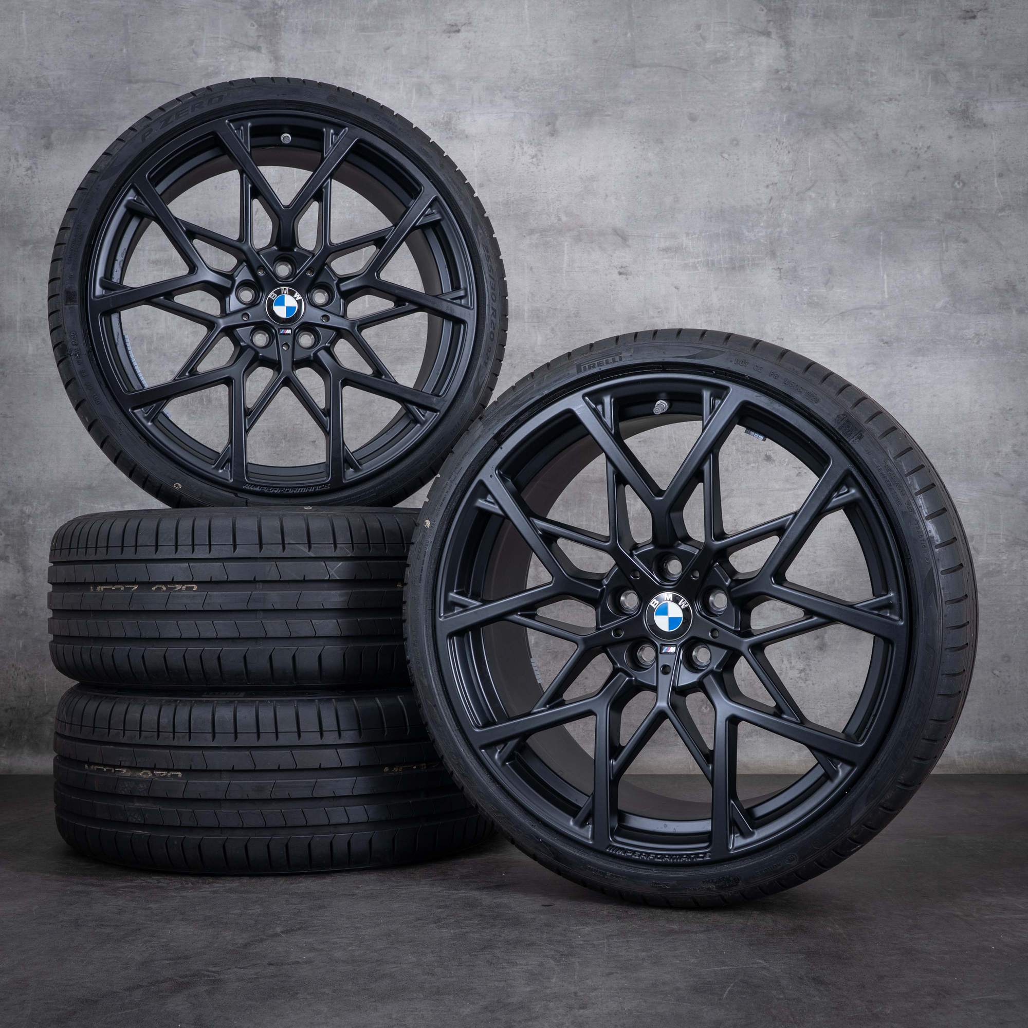 Llantas originales BMW Serie 3 20 pulgadas G20 G21 ruedas de verano styling 795 M 6893514 6893515 negro mate