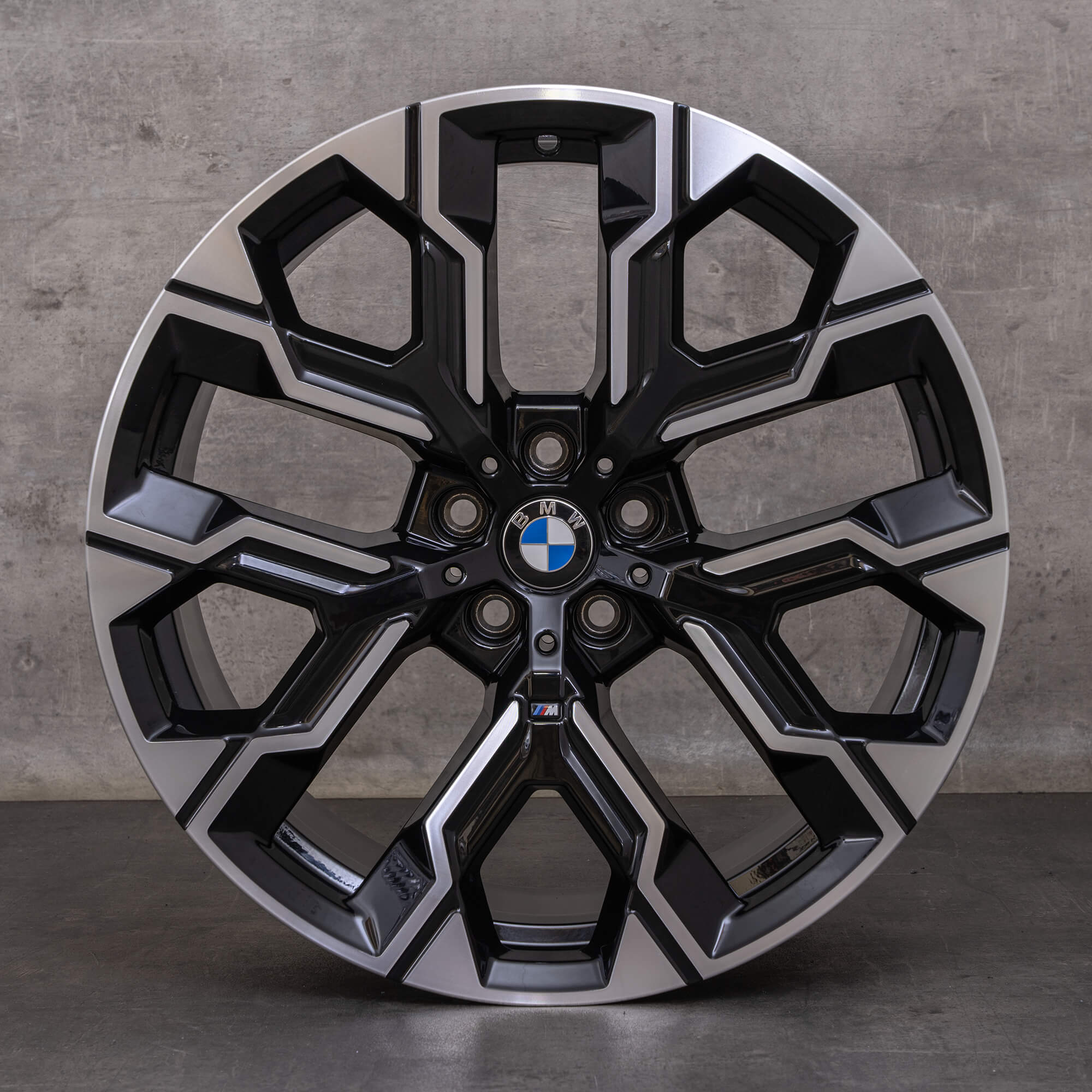 Jantes originais BMW Série 7 i7 20 polegadas G70 Styling 1036 M 5A6F112 5A6F113 preto brilhante torneado NOVO