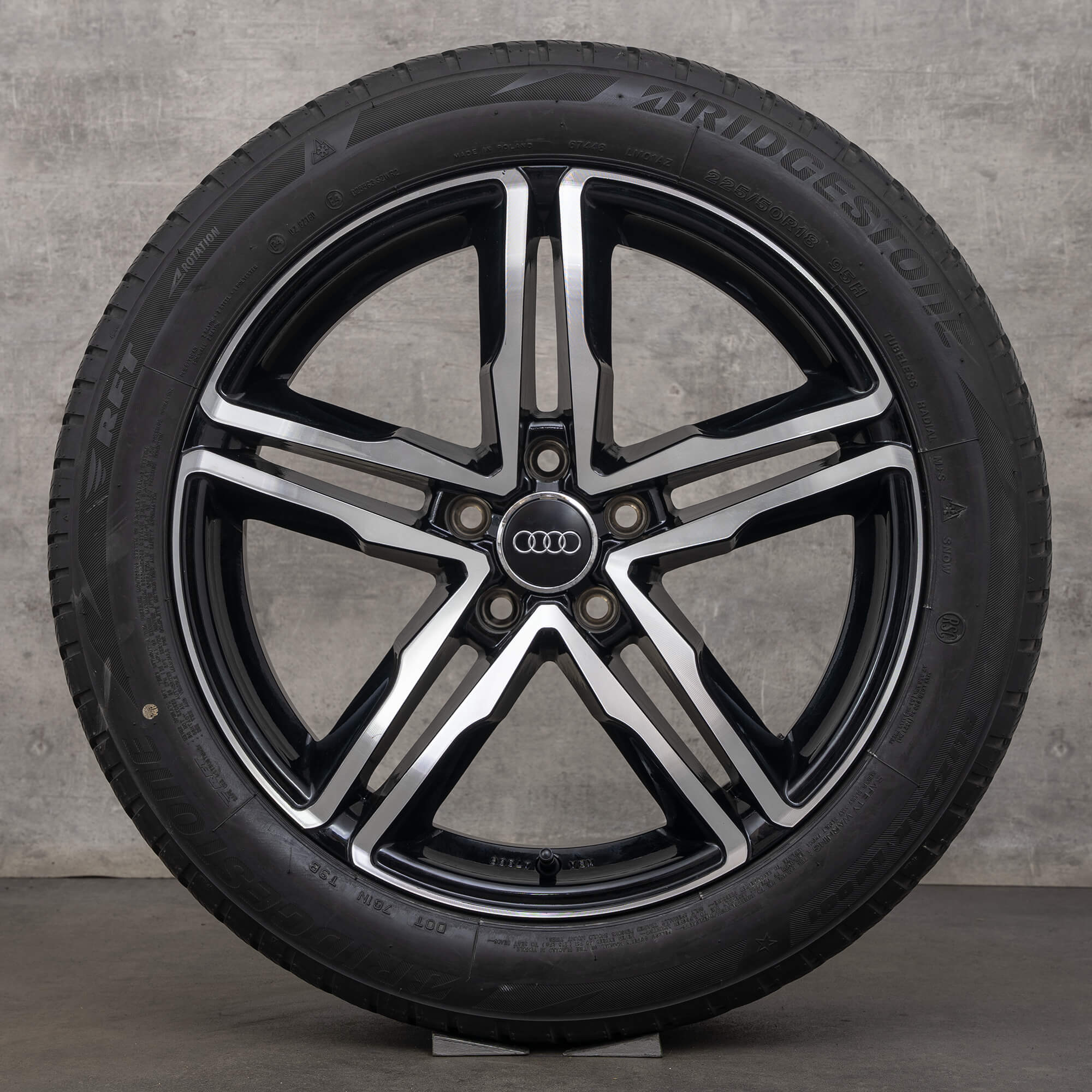 Audi A6 4G RSQ3 8U vinterhjul vinterdäck 18 tums aluminiumfälgar KBA47966