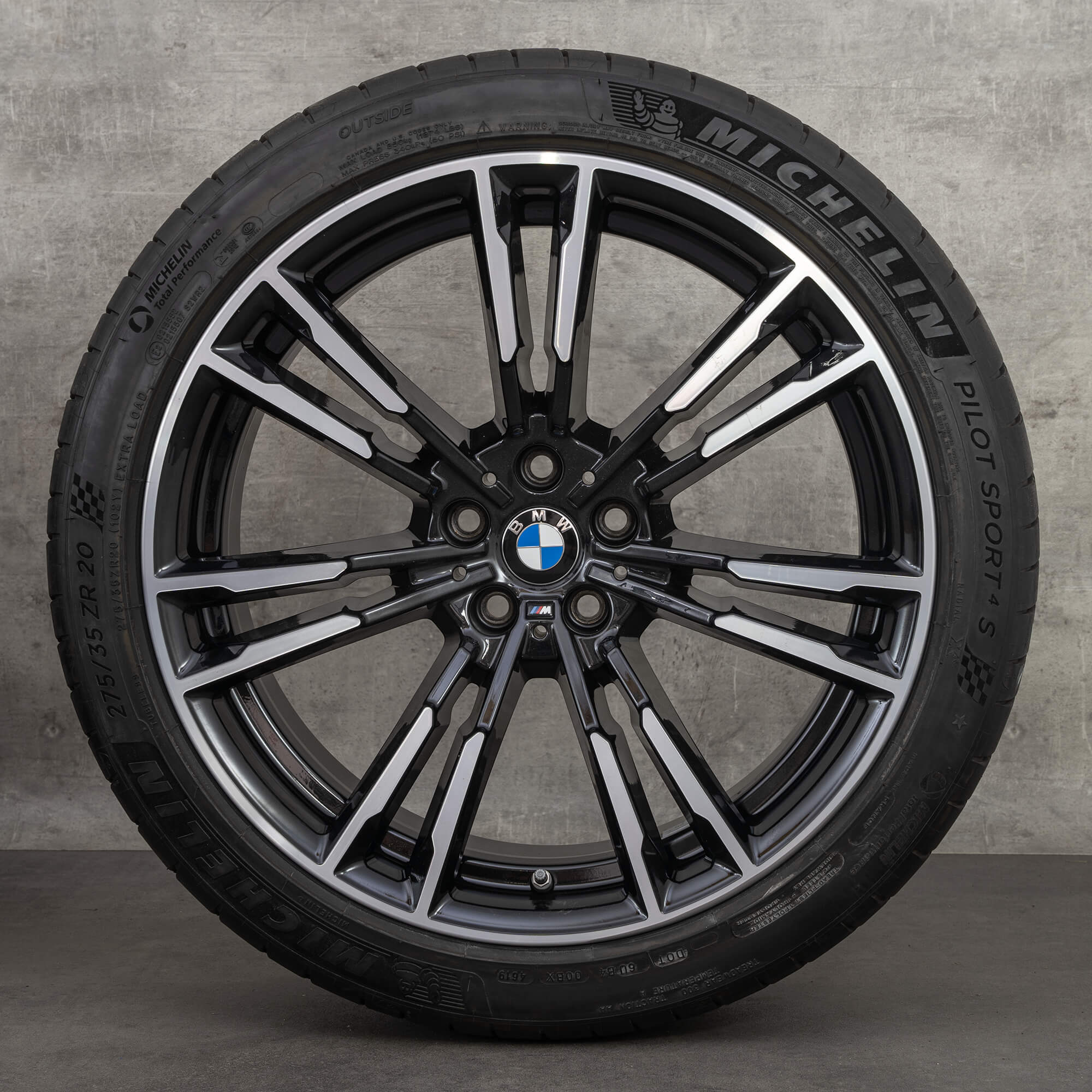 Jantes BMW 20 pouces M5 F90 roues été pneus été style M706 8073977 8073979