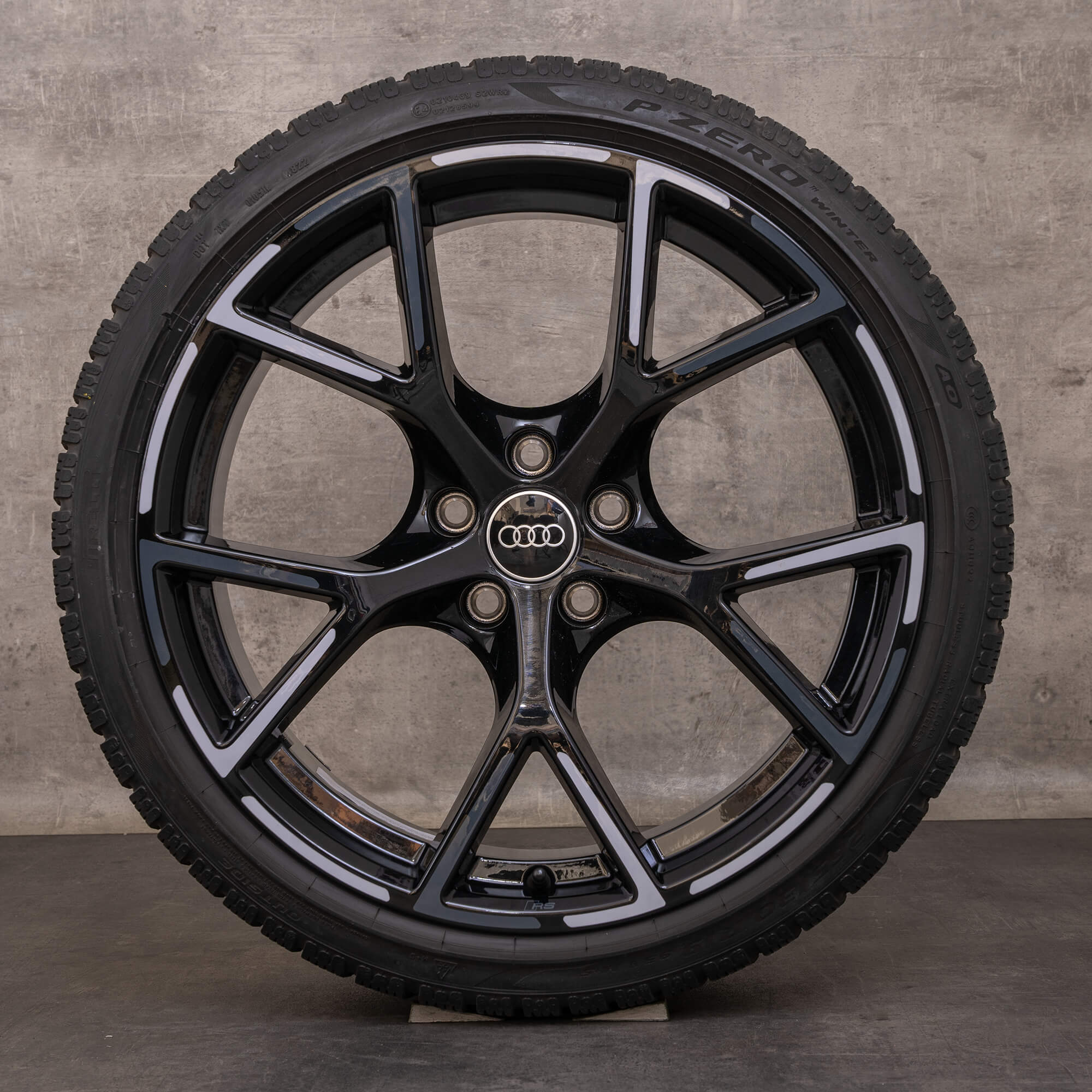 Alkuperäiset Audi RS3 talvirenkaat 19 tuuman 8Y RS vanteet 8Y0601025BP 8Y0601025BQ musta hopea kiiltävä