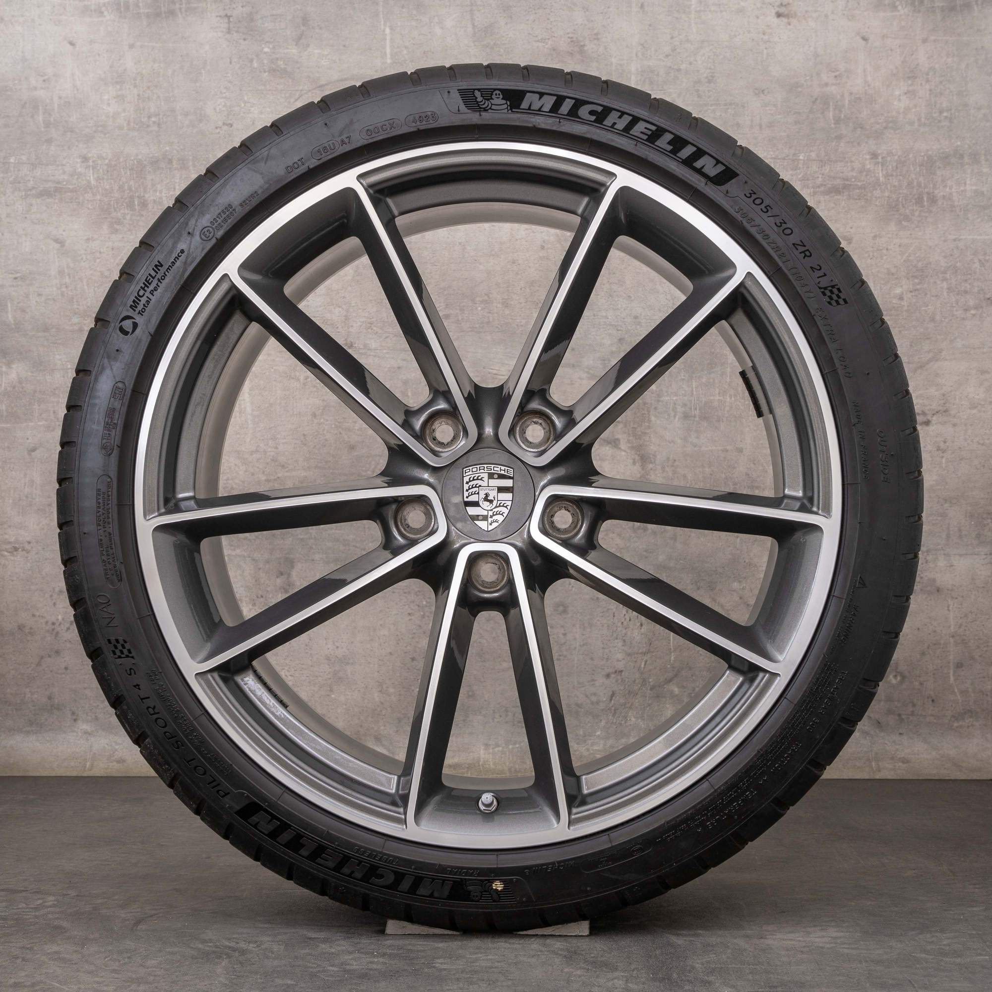 Original Porsche 992 I Winterräder 20 21 Zoll 992 Carrera S 4S Targa GTS Felgen 992601025DG 992601025DH titan glanzgedreht