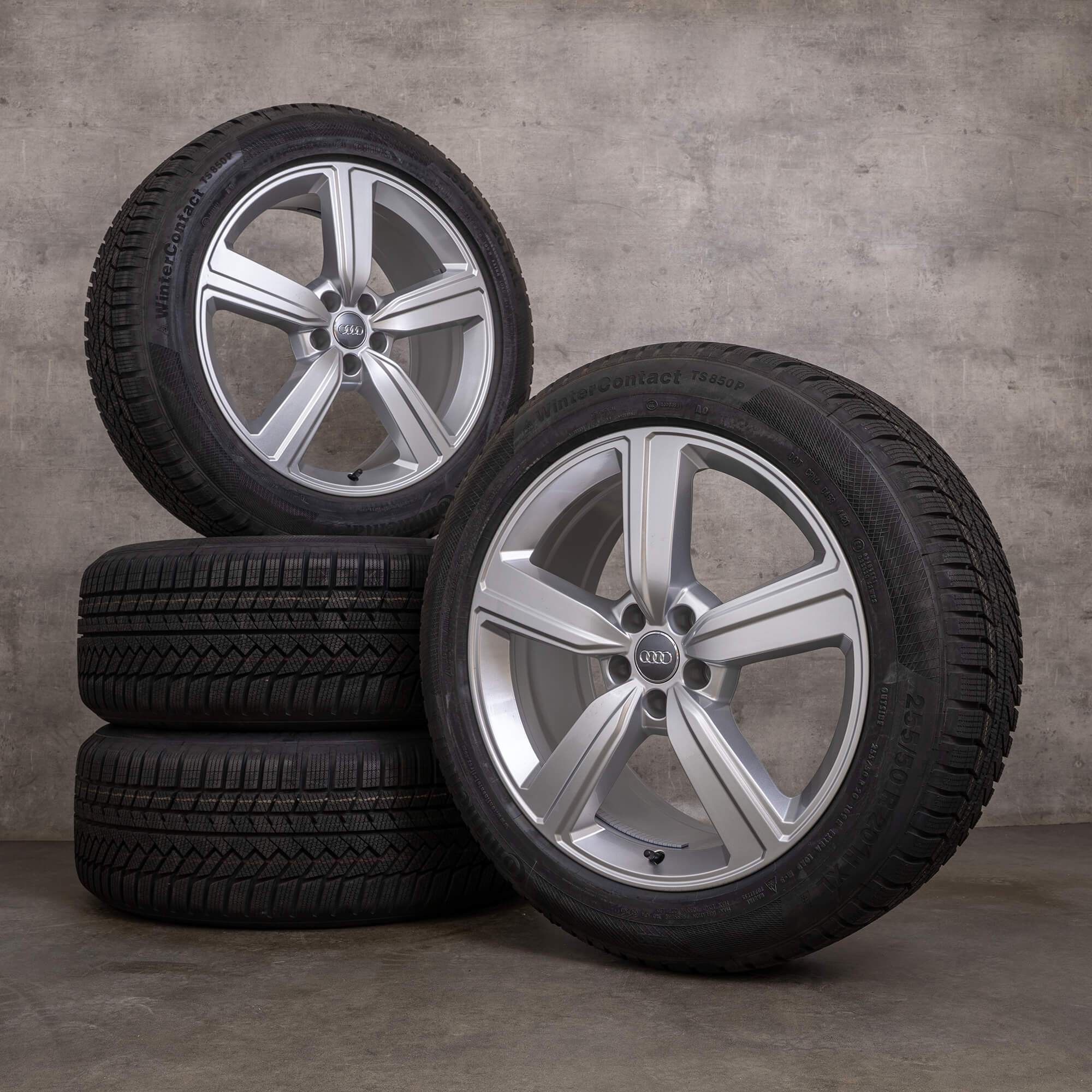 Originální zimni alu kola Audi e-tron & Q8 20" ráfky GEN GEA 4KE601025S stříbrné NOVÁ
