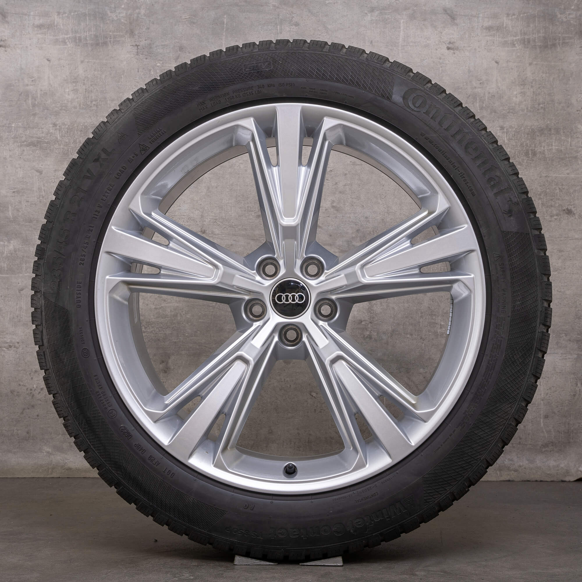 Original Audi Q8 SQ8 Winterräder 21 Zoll 4M Felgen 4M8601025H silber