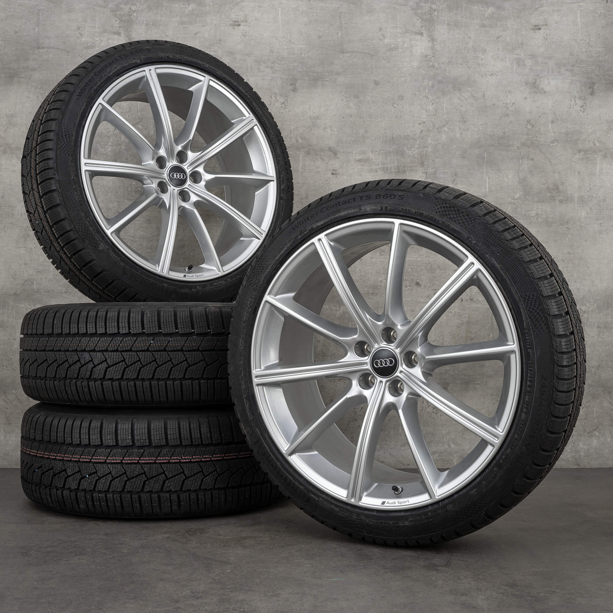 OEM Audi RS6 RS7 winter wheels 21 inch 4K C8 rims 4K0601025AA silver NEW