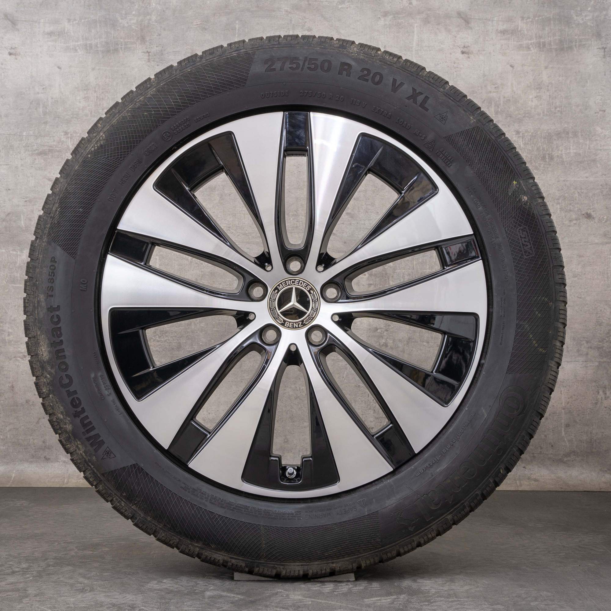 Oryginalne koła zimowe Mercedes Benz GLE 20 cali V167 C167 Felgi A1674013301 A1674013401 czarne Polerowane