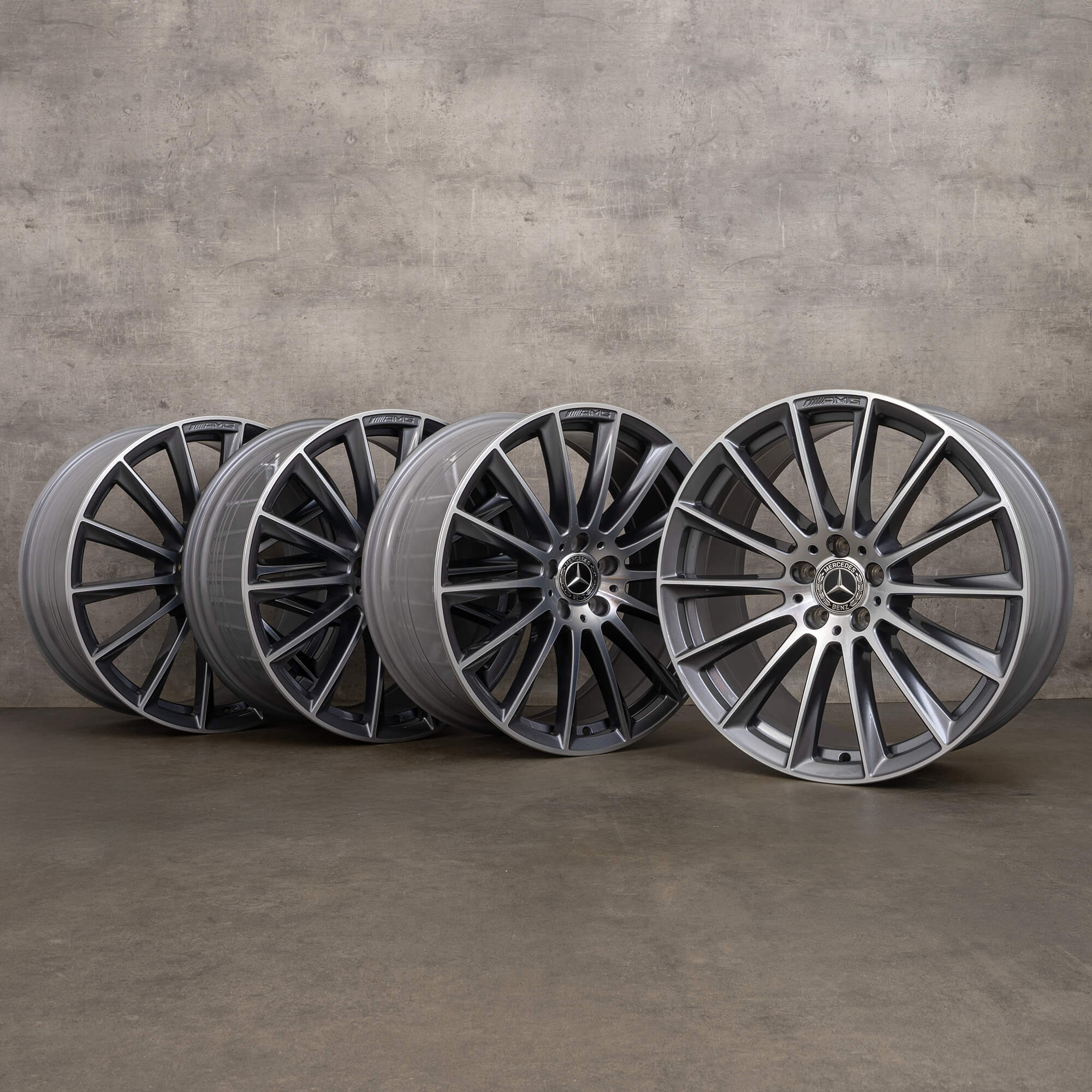 Originele Mercedes Benz S-Klasse AMG velgen 20 inch W223 V223 A2234011500 titaniumgrijs hoogglans NIEUW