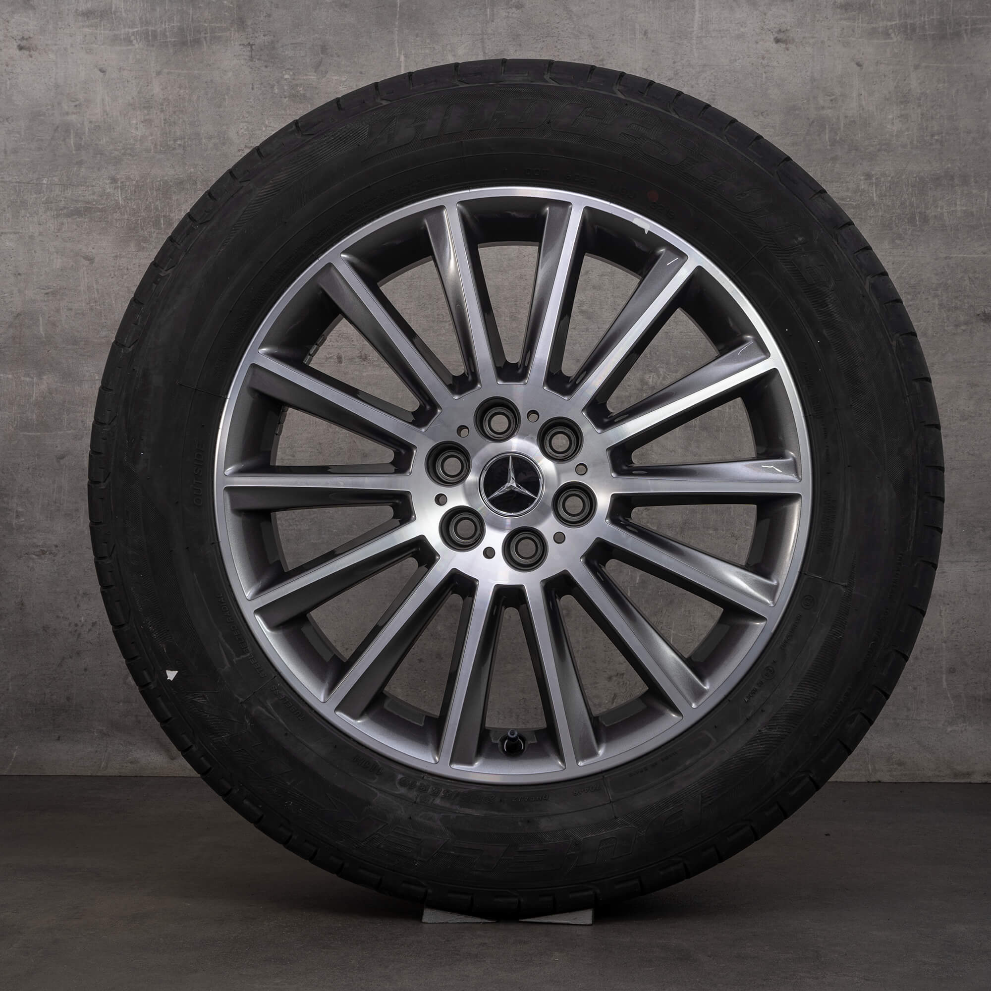 Orijinal Mercedes Benz X-Class jantlar19 inç W470 yaz jantları A4704010400 himalaya gri parlak tornalı